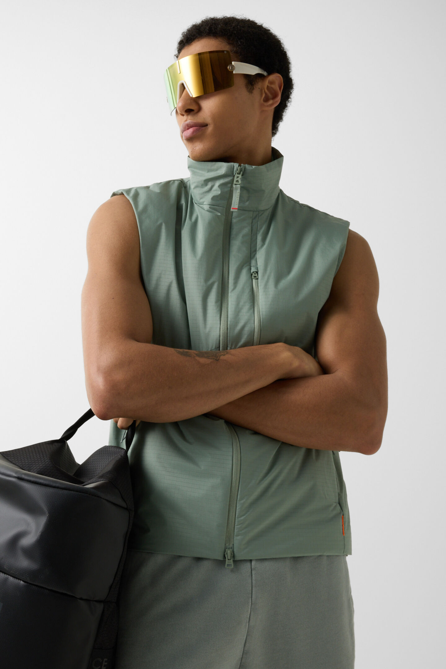 Jared lightweight waistcoat Eucalyptus