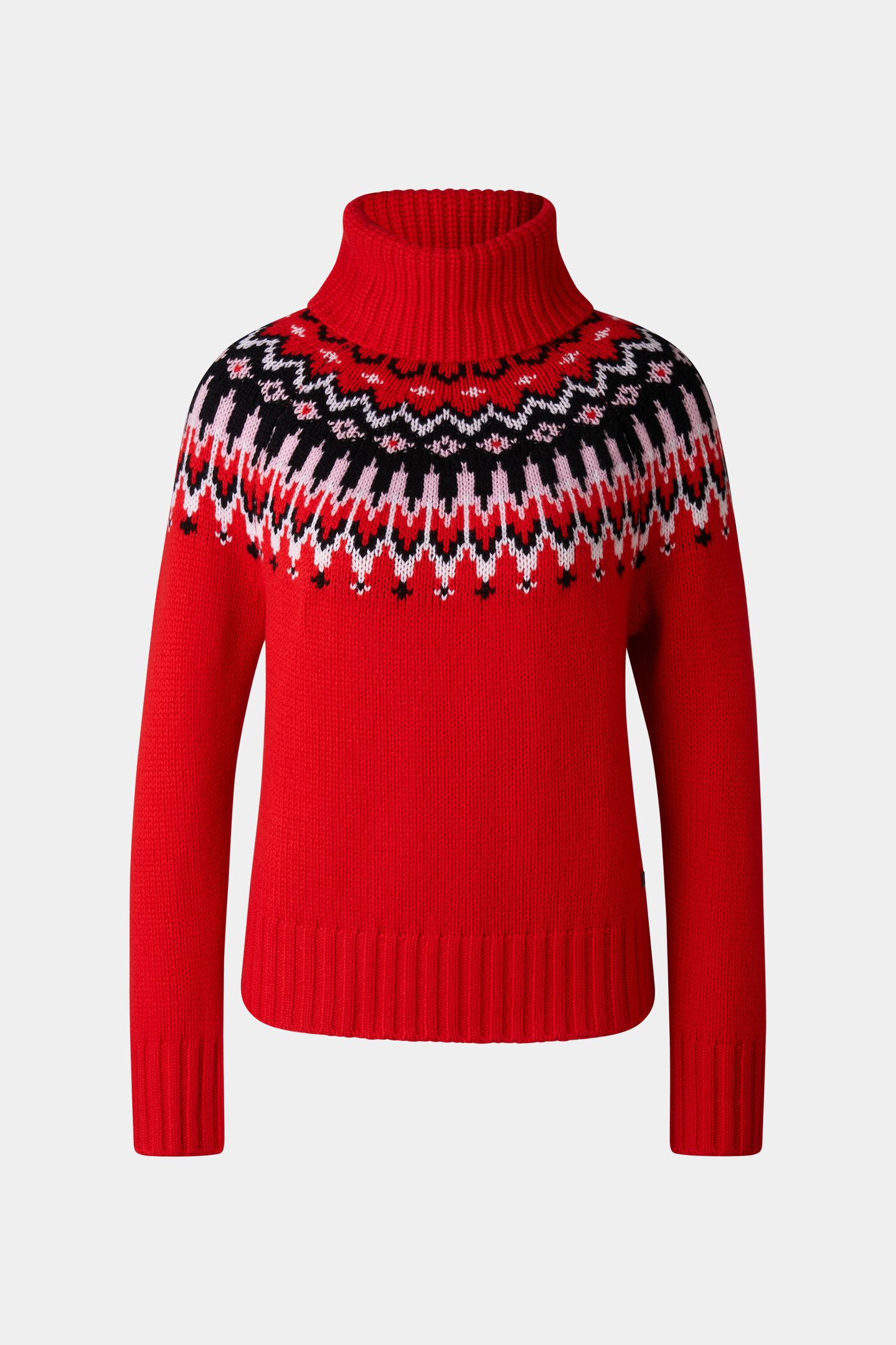 Norwegian pullover Ingrid Red/black