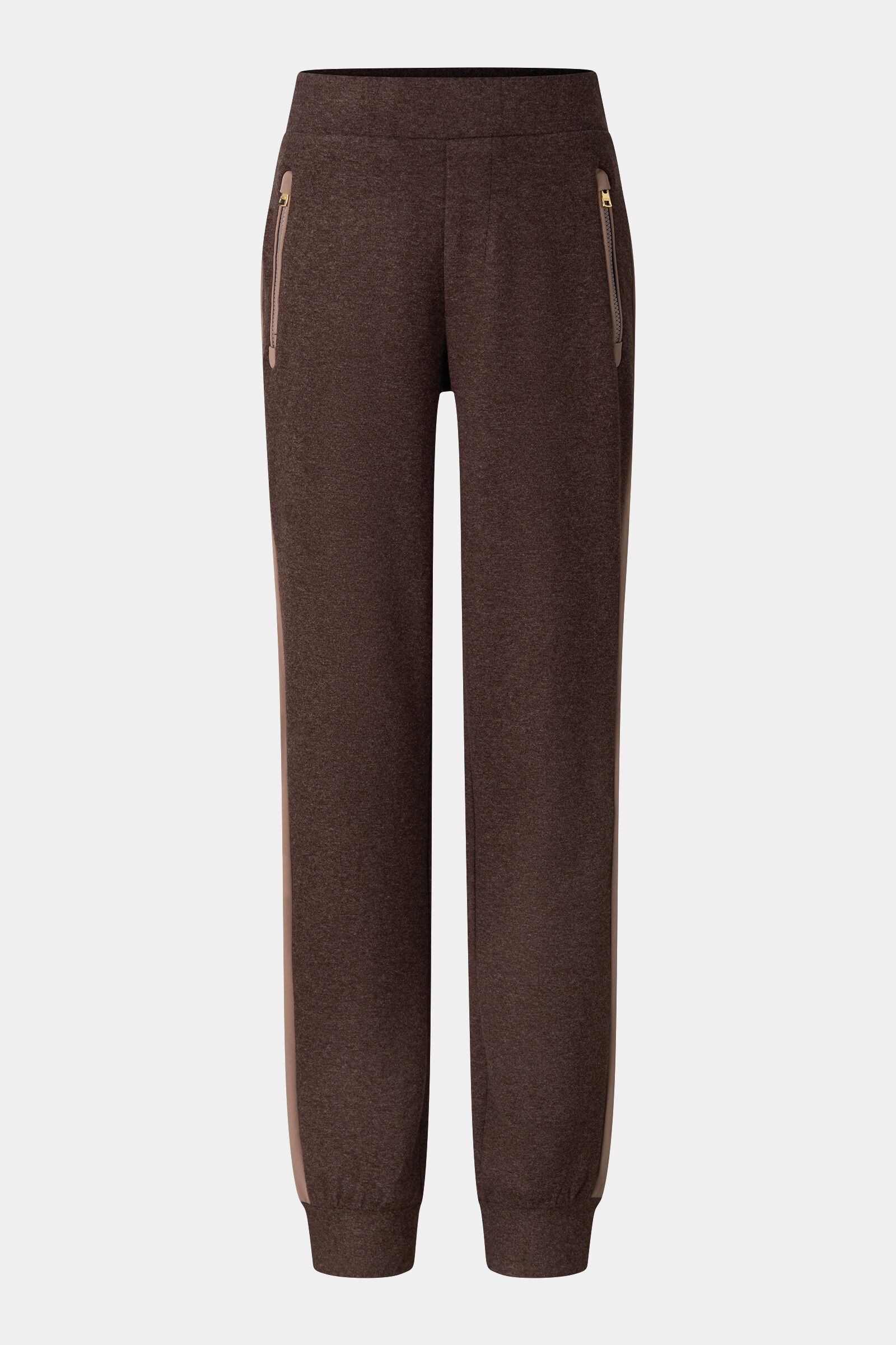Katalin flannel trousers Dark brown