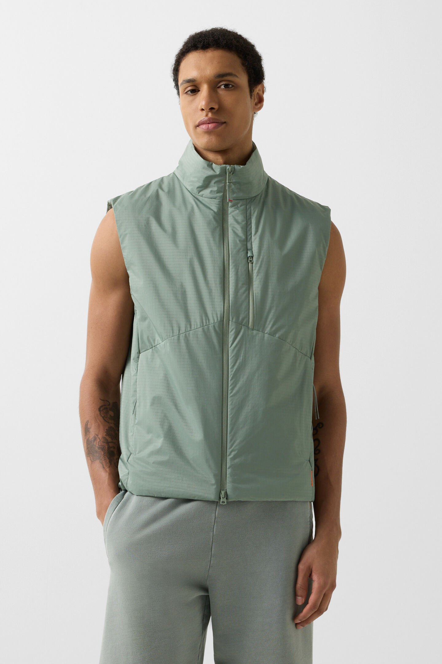 Jared lightweight waistcoat Eucalyptus