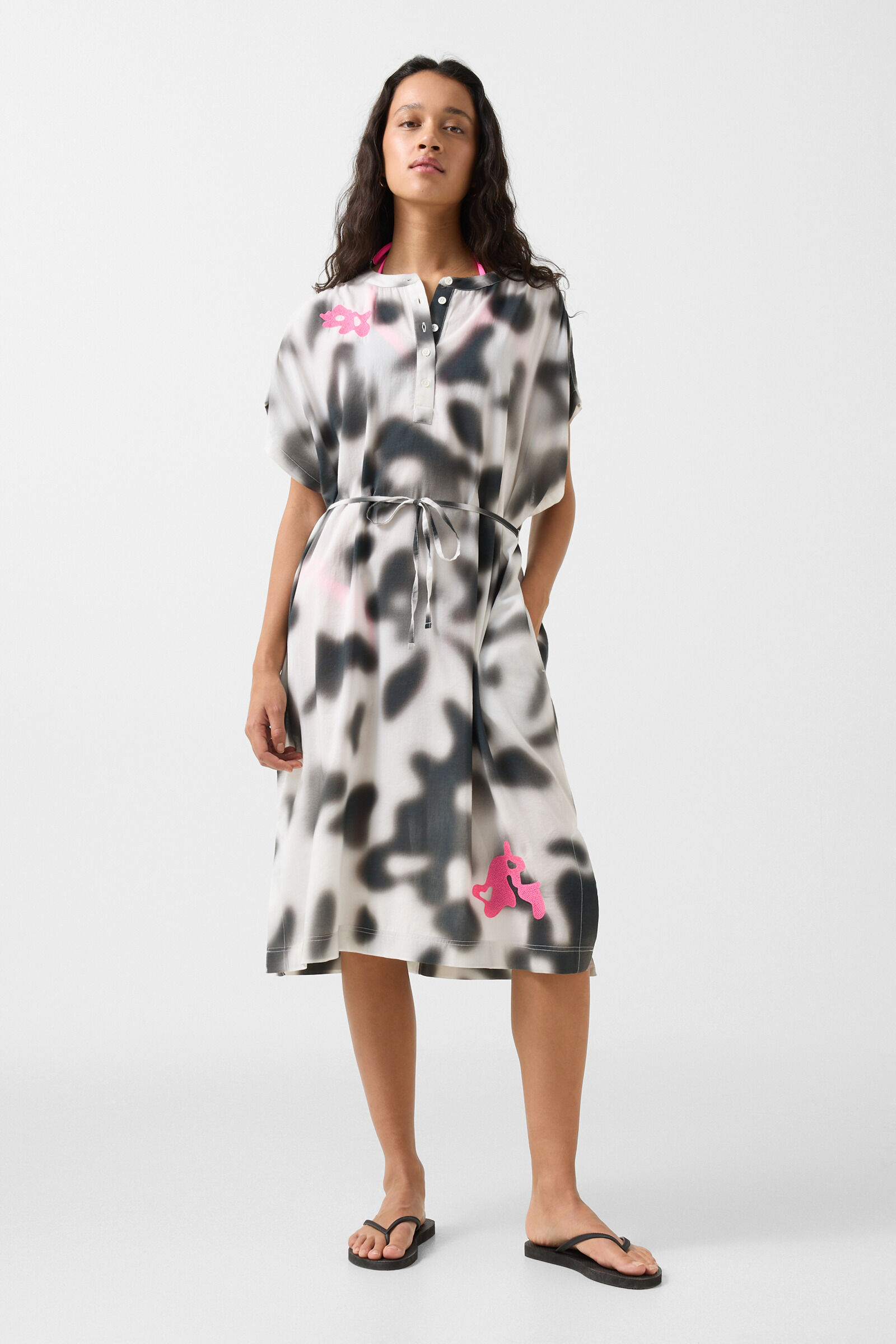 Kleid Tonia Schwarz/Wei&szlig;