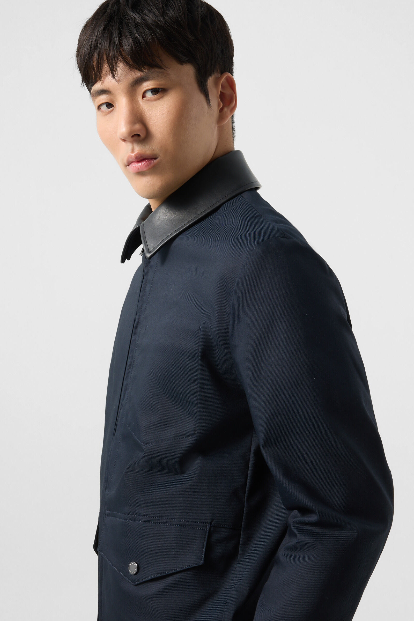 Twill jacket Mirco Navy blue