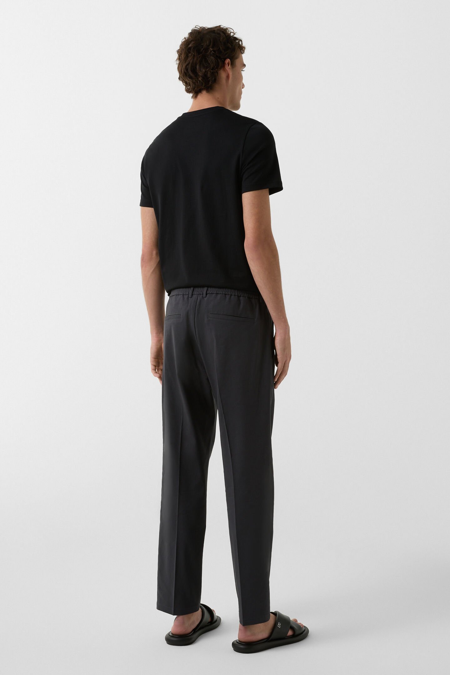 Bundfaltenhose Marcus Dunkelgrau