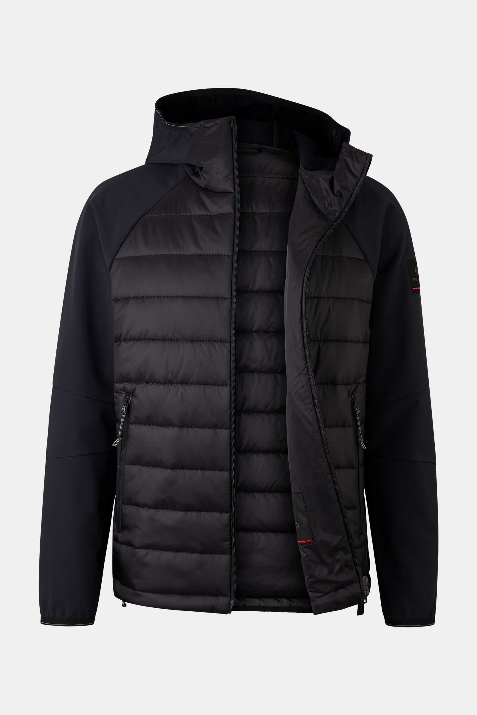 Anian softshell quilted jacket Black