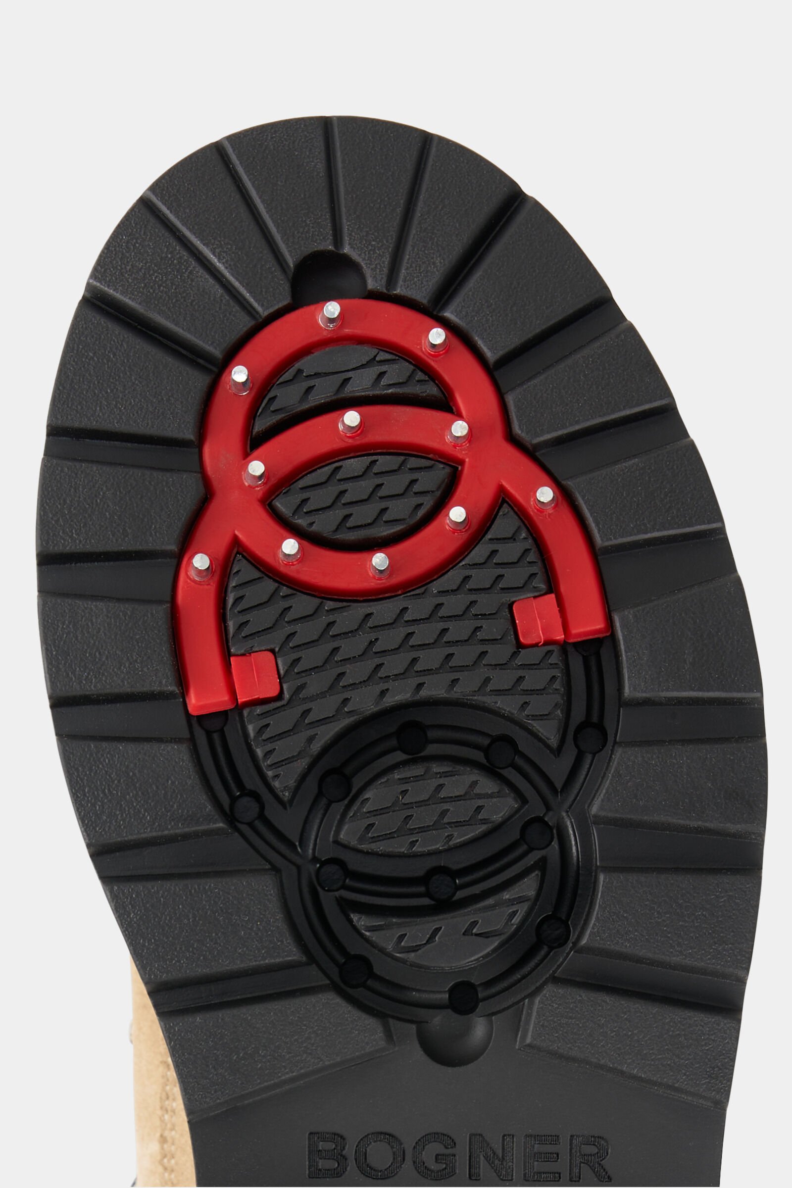 Veterschoenen St. Moritz x Bond 007 met spikes Beige