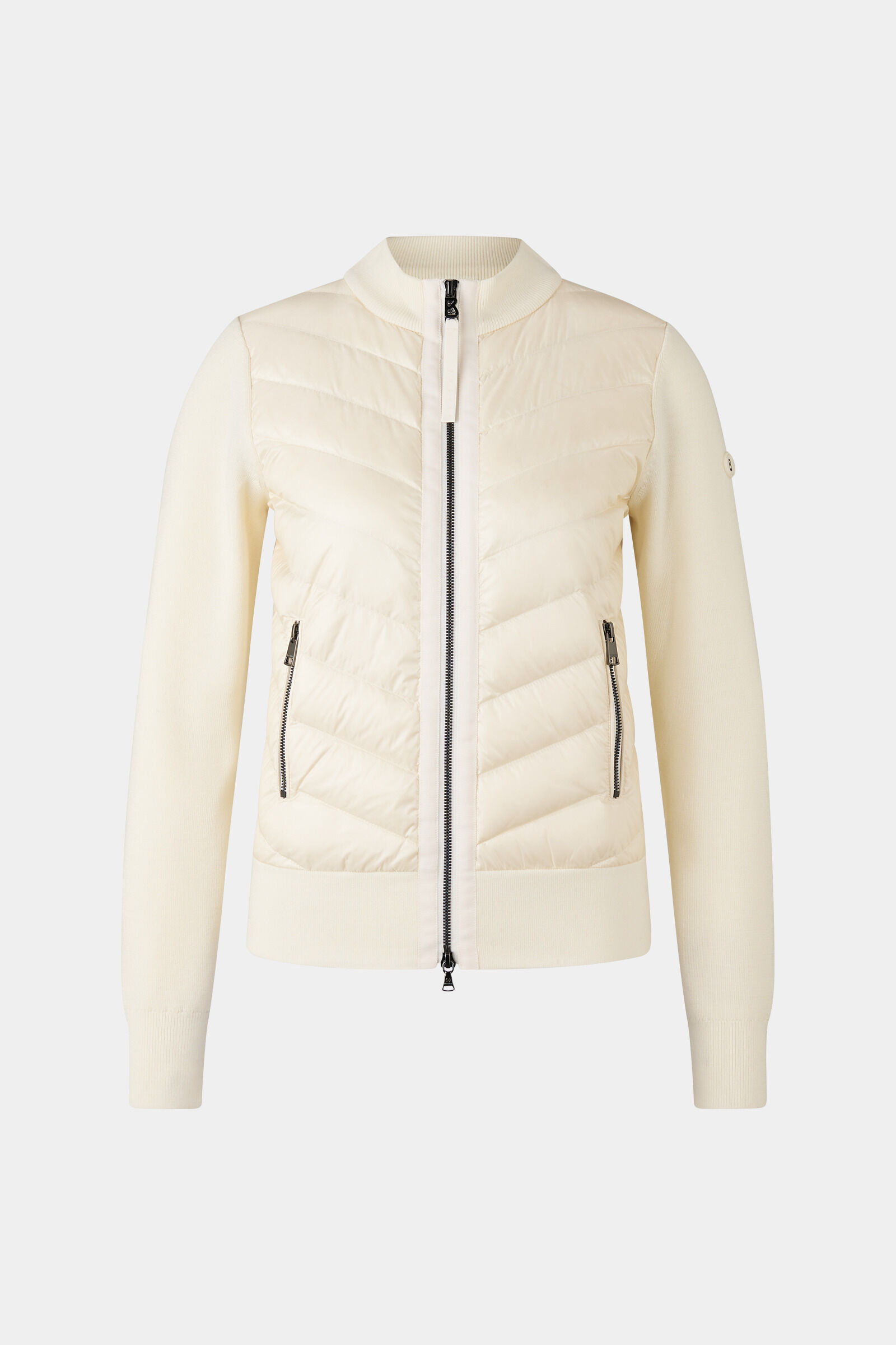 Zilly hybrid knit jacket Cream