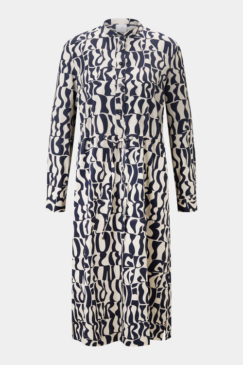 Dress Shanice Navy blue/cream