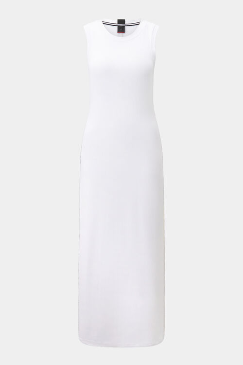 Rippstrick-Kleid Eleen Weiß
