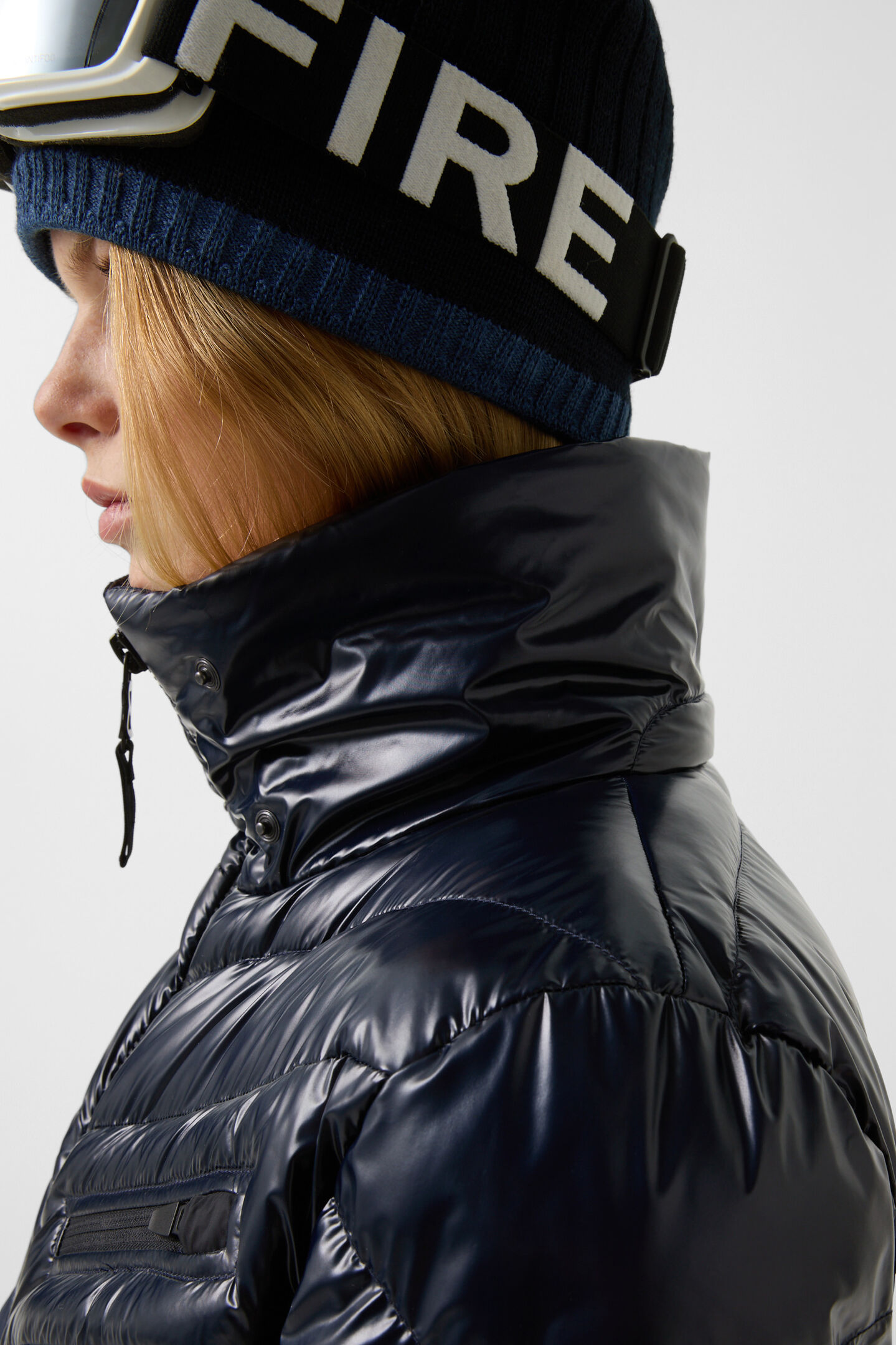 Farina quilted jacket Dark blue