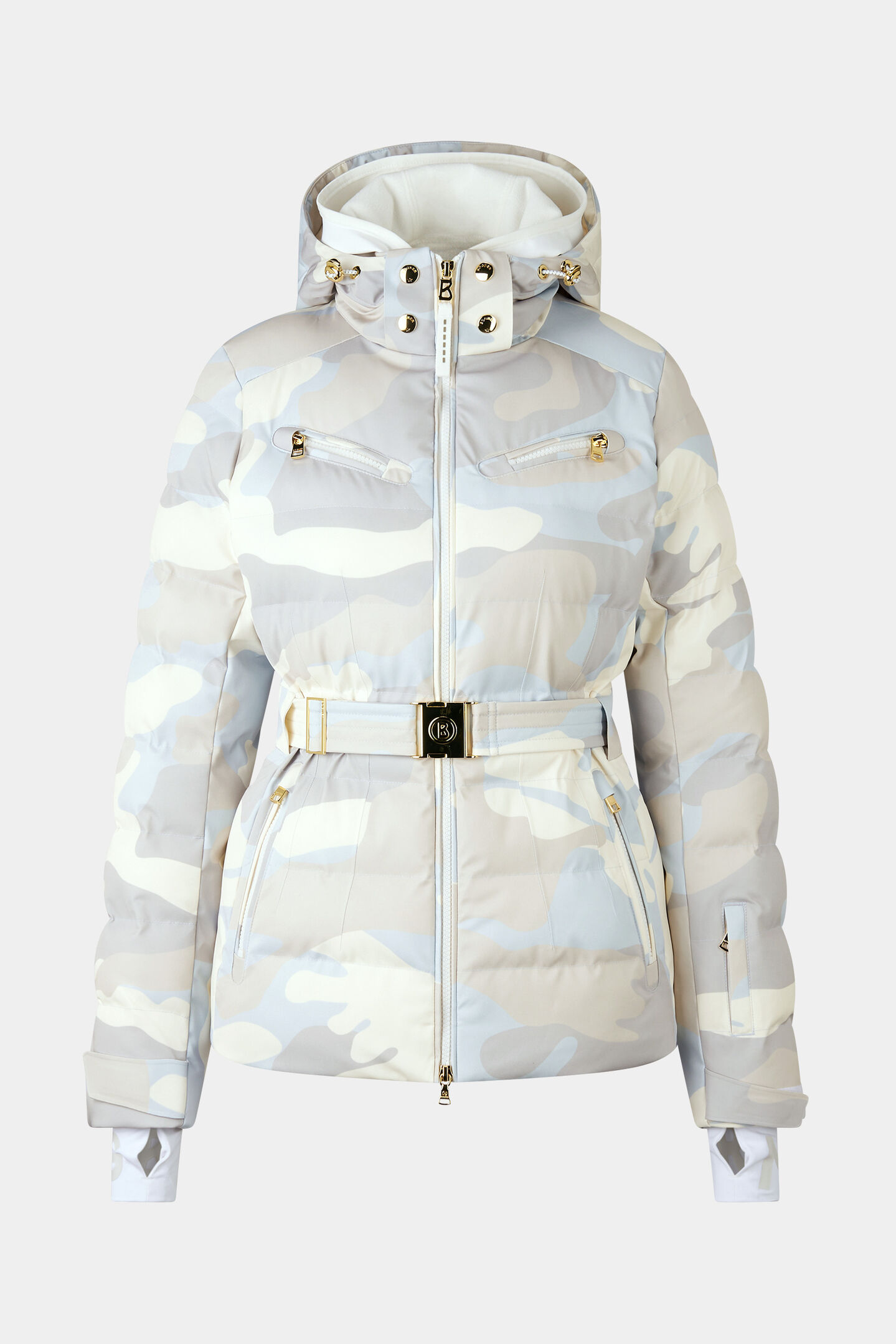 Ski-Steppjacke Ellya Hellblau/Creme