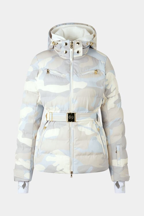 Ellya quilted jacket Light blue/cream