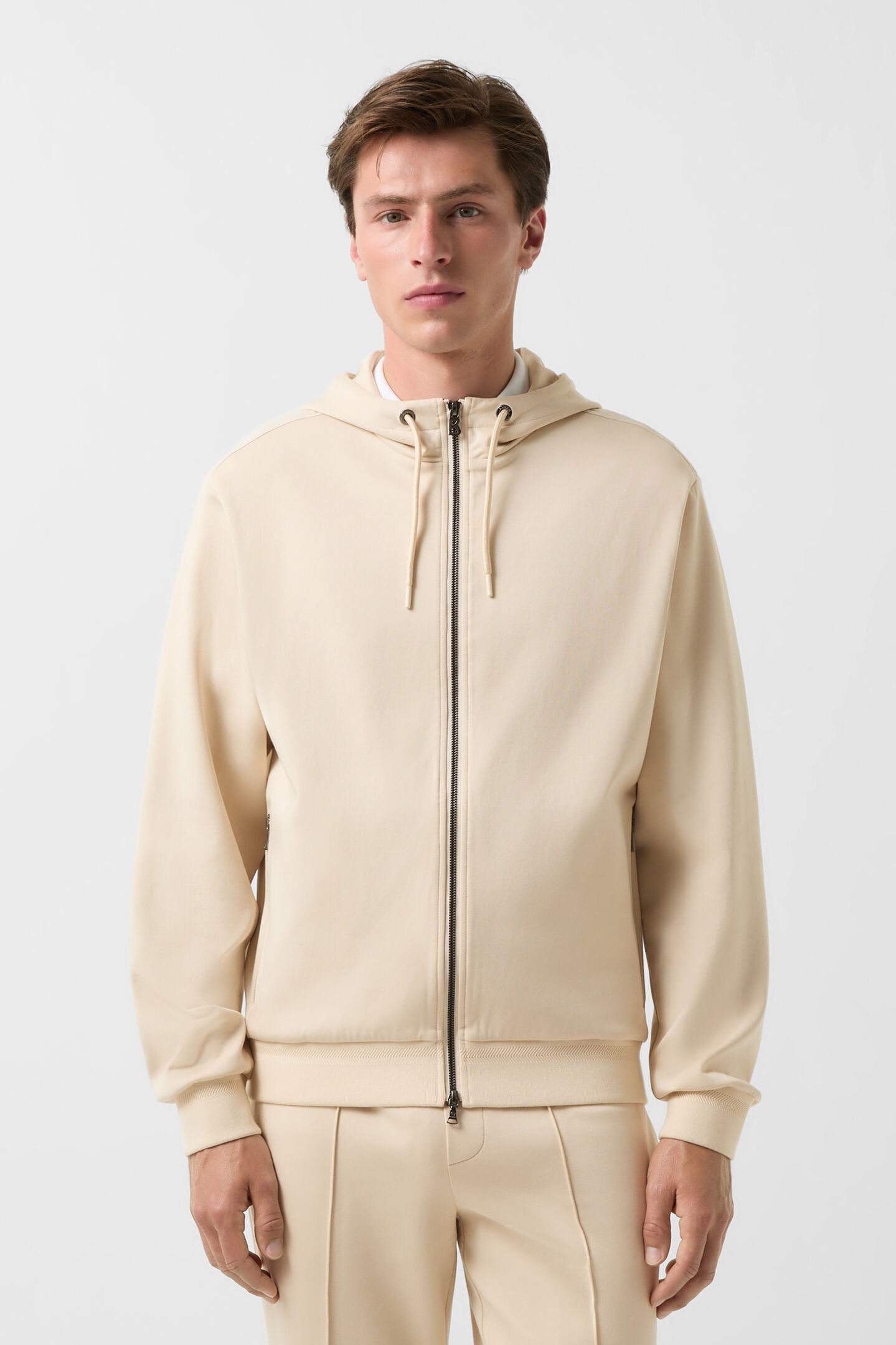 Steven jersey jacket Cream