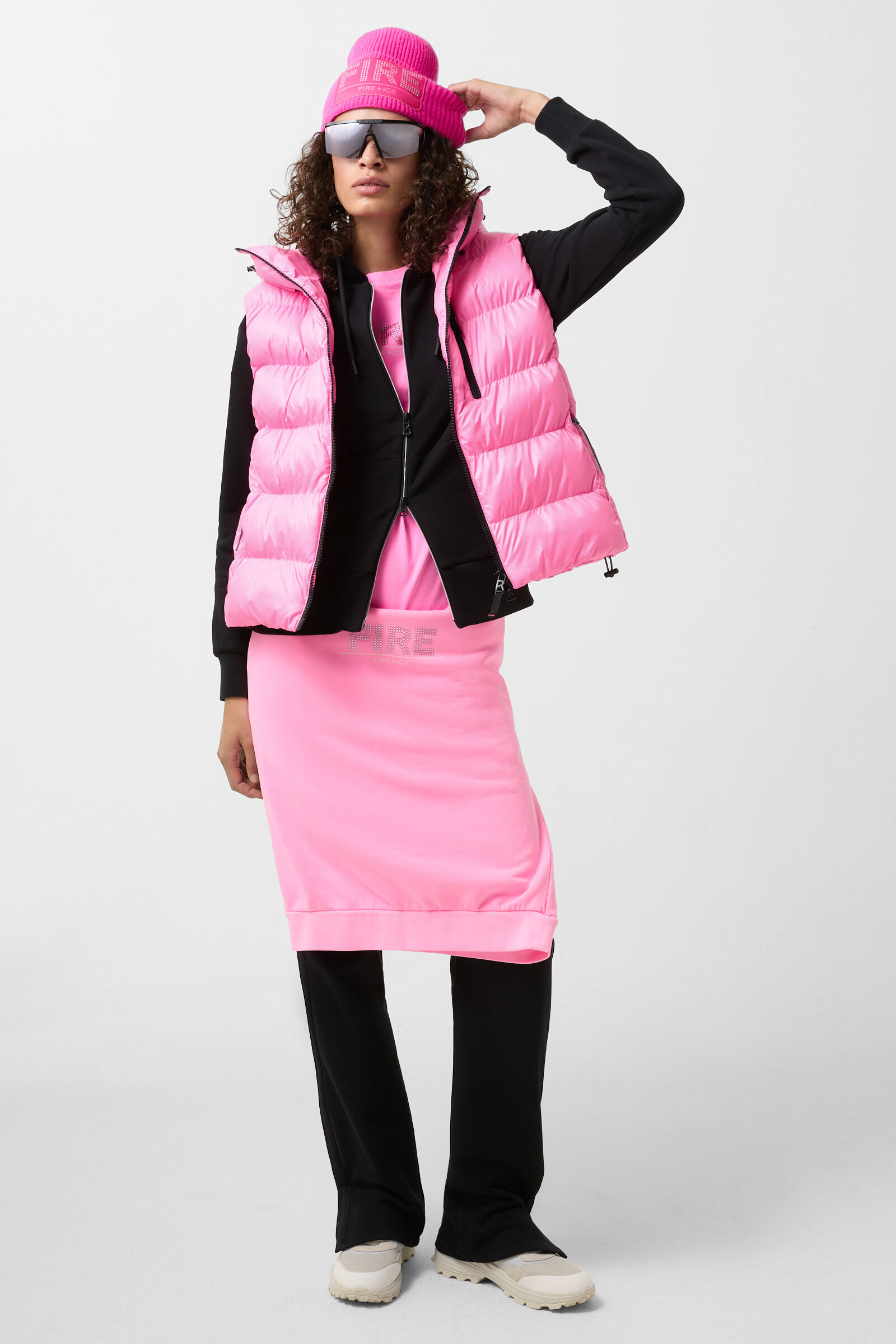 Naima quilted waistcoat Pink