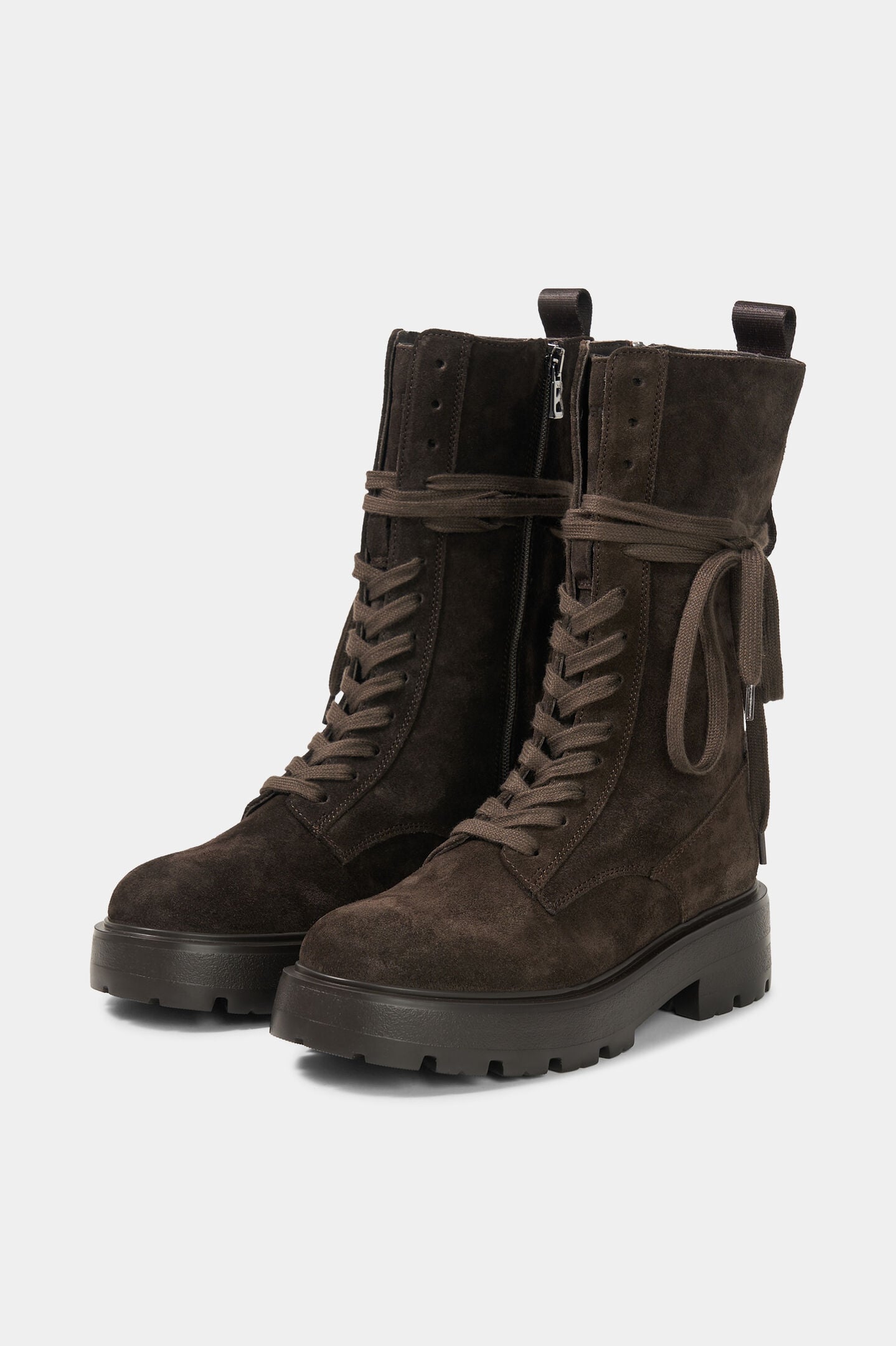 Schn&uuml;rboots Riga Dunkelbraun