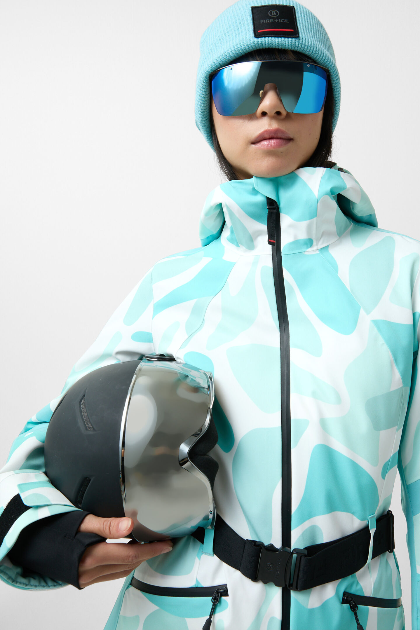 Skijacke Moia Eisblau/Weiß
