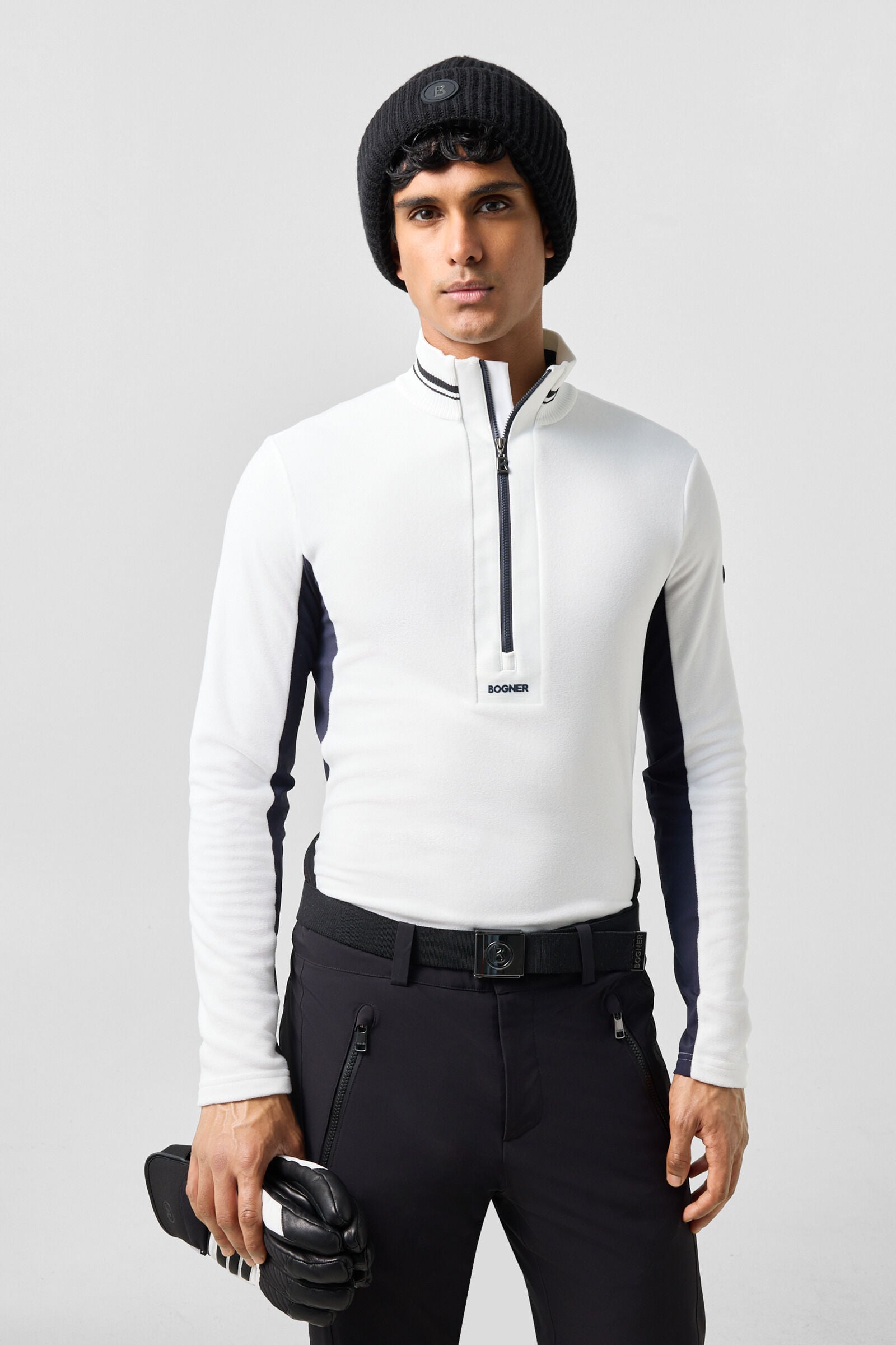 Fleece-First Layer Harvey Off-White/Navy