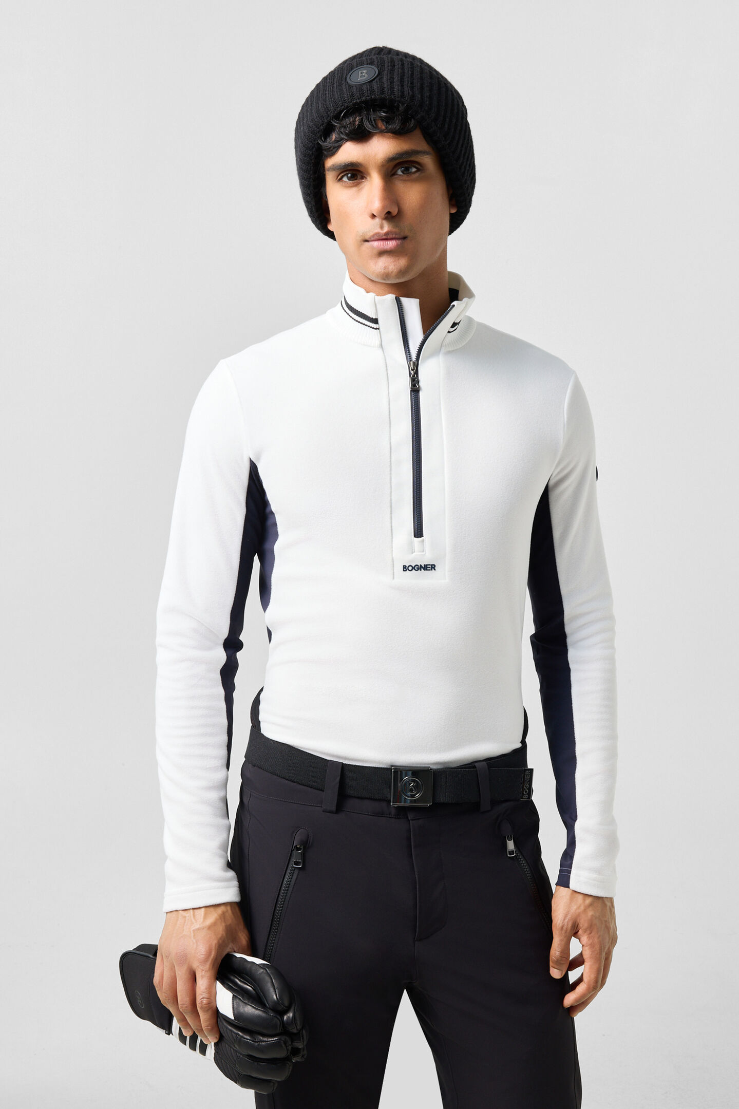 Fleece-First Layer Harvey Off-White/Navy
