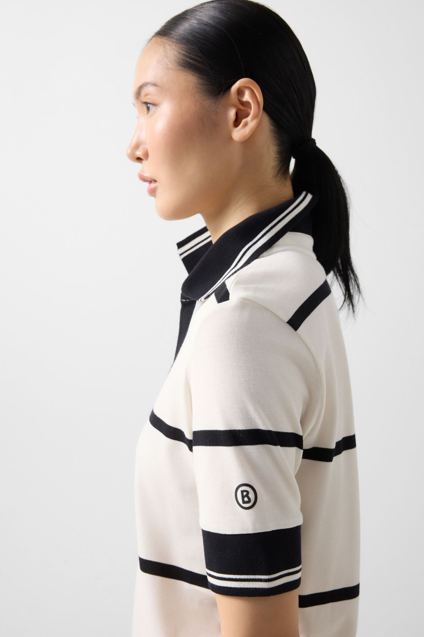 Jessi polo shirt Off-white/black