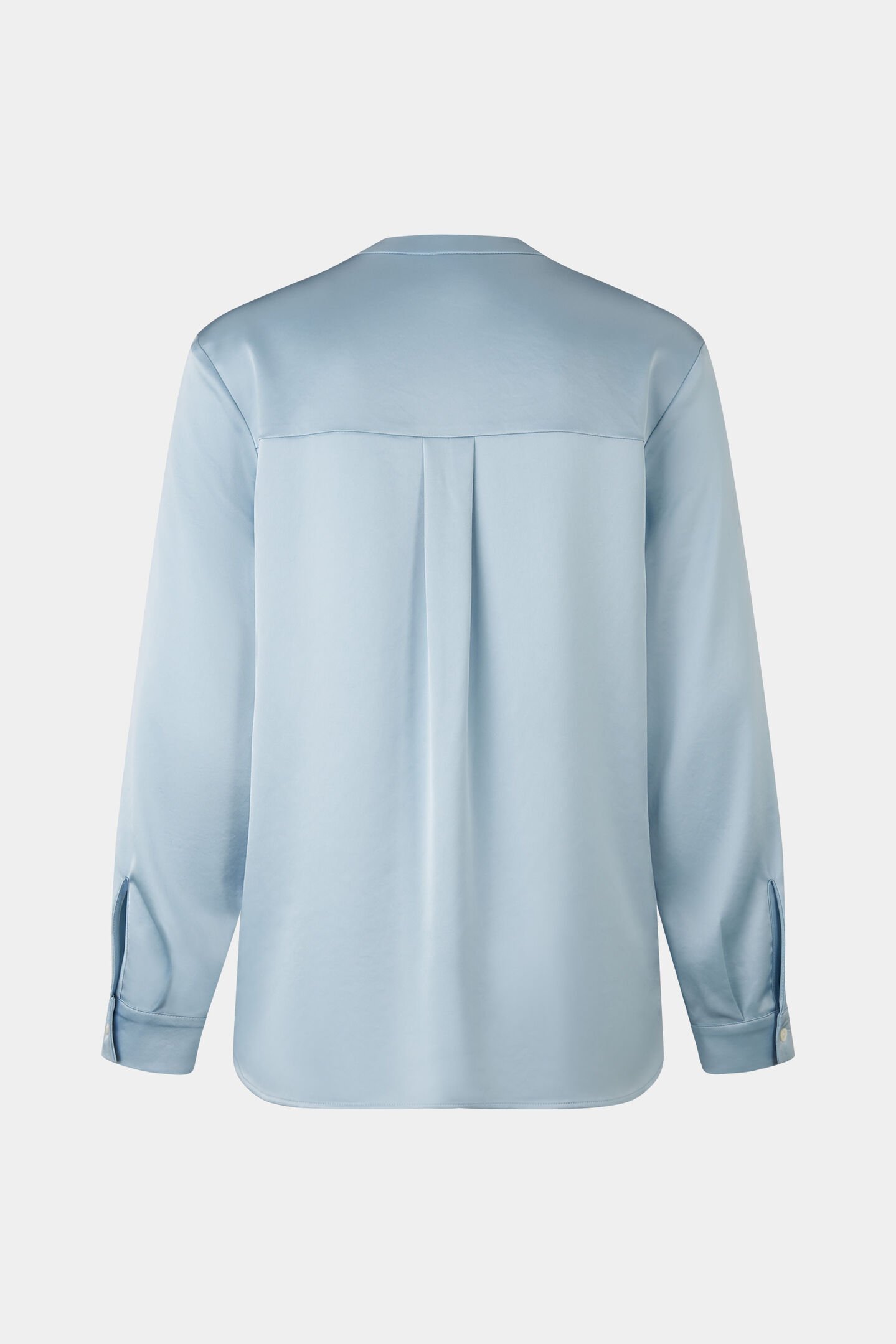 Satin-Bluse Gerrit Hellblau