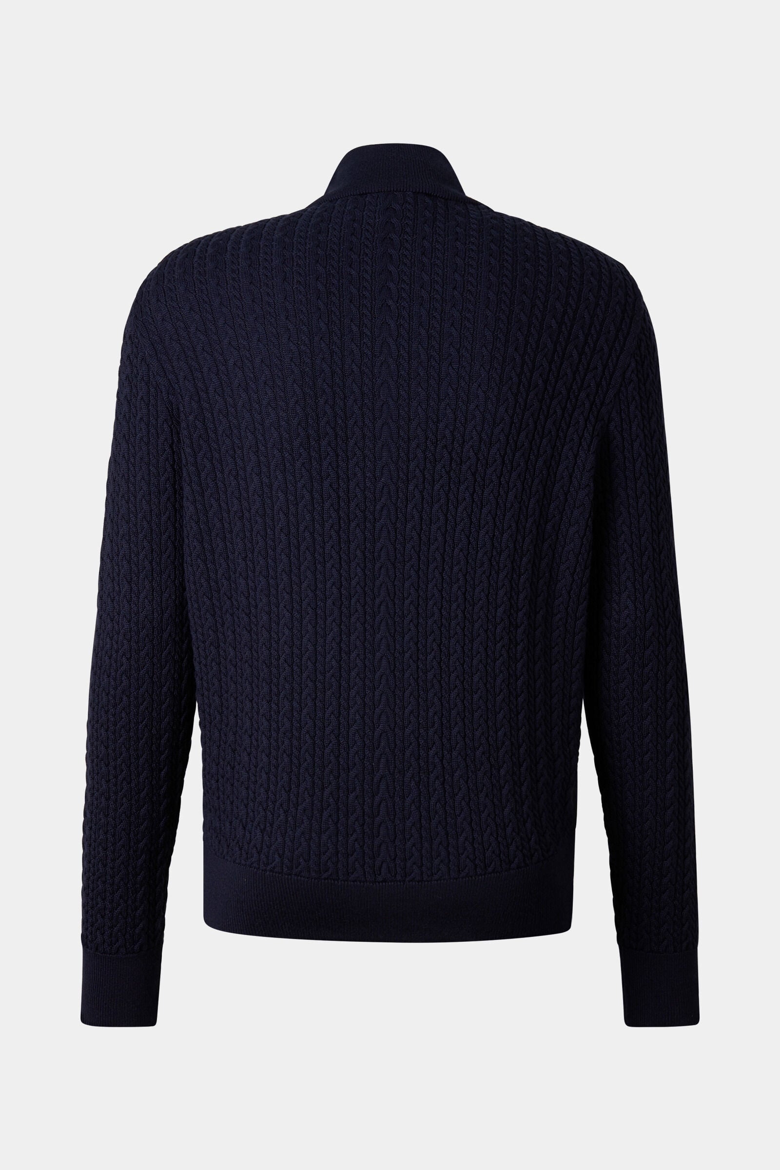 Zisco hybrid wool knit jacket Navy blue