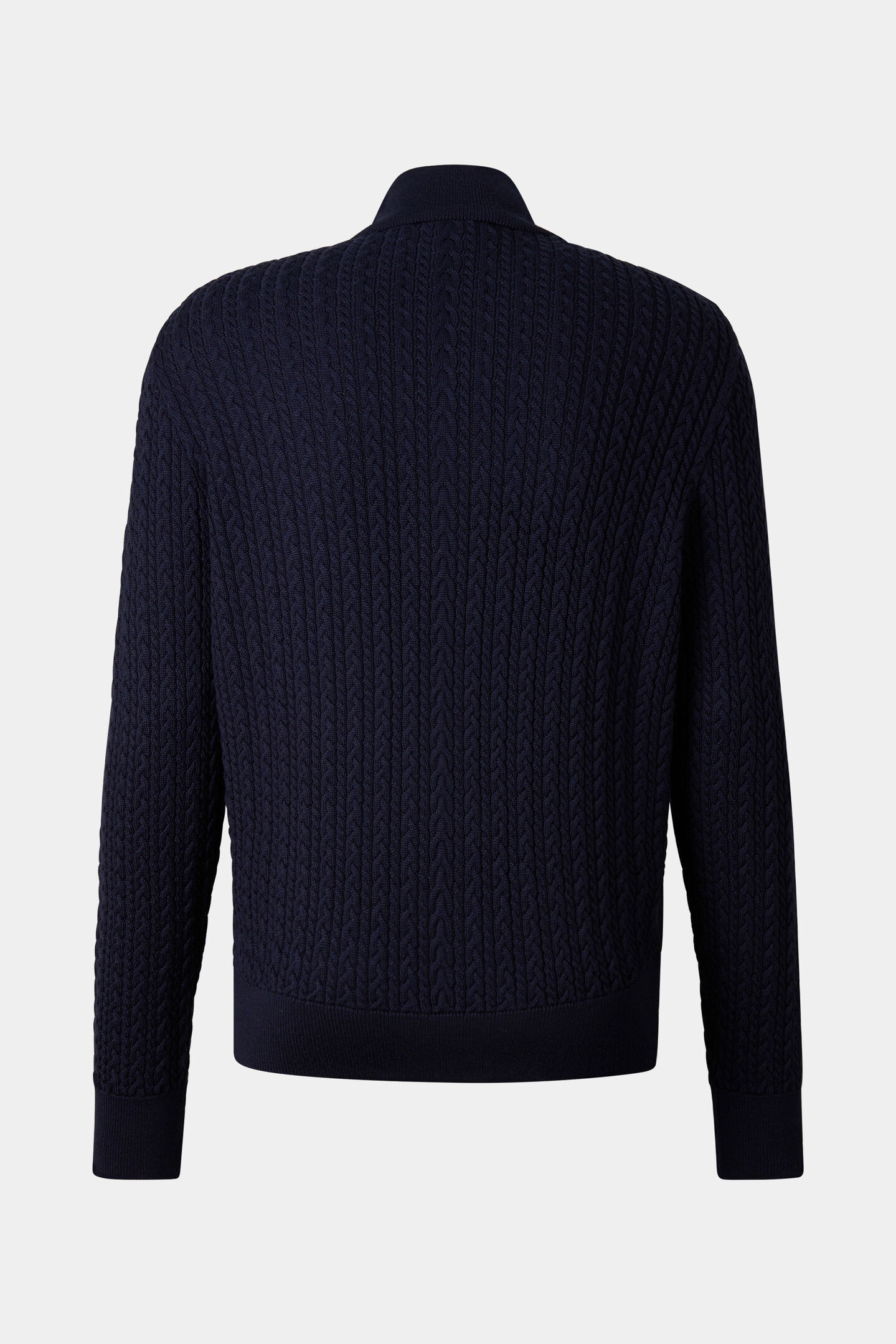Zisco hybrid wool knit jacket Navy blue