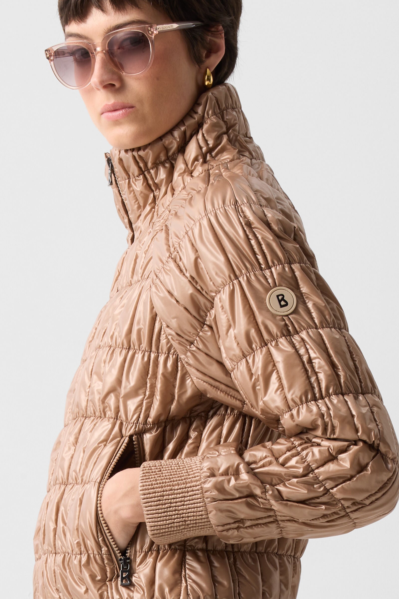 Sherry quilted jacket Camel