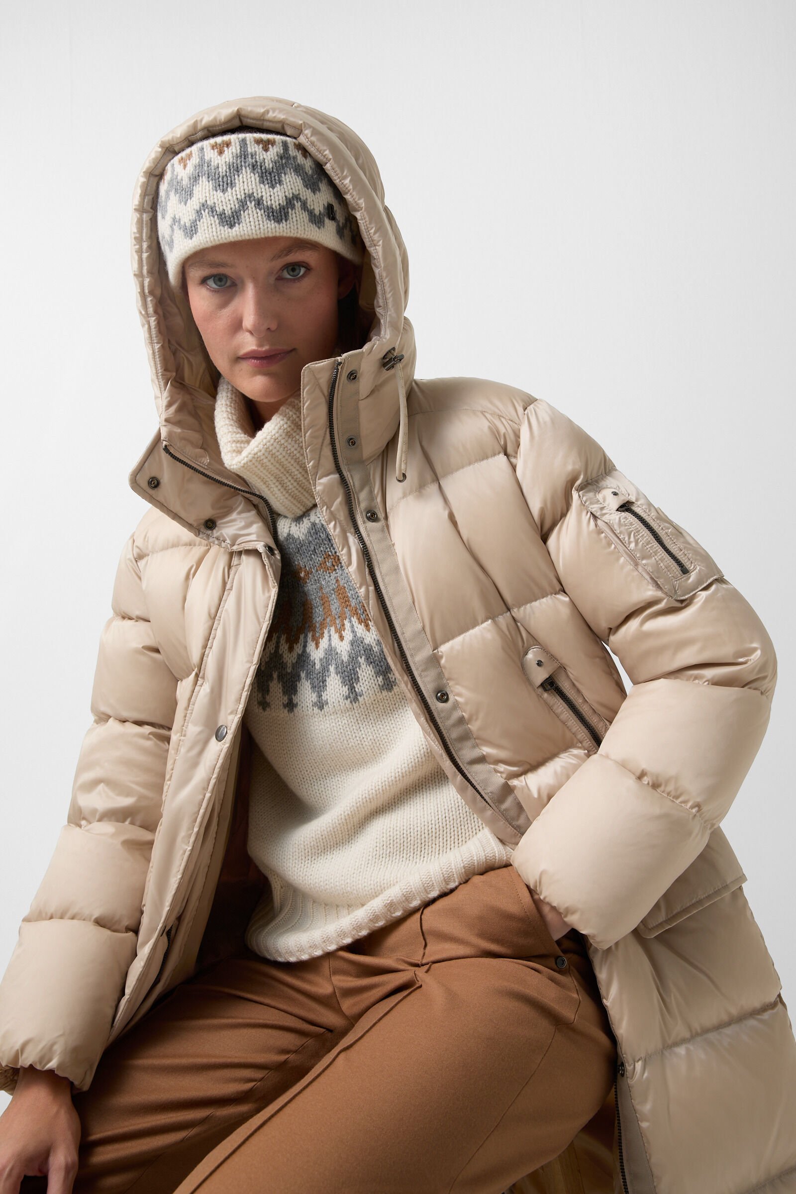 Jonna down coat Beige