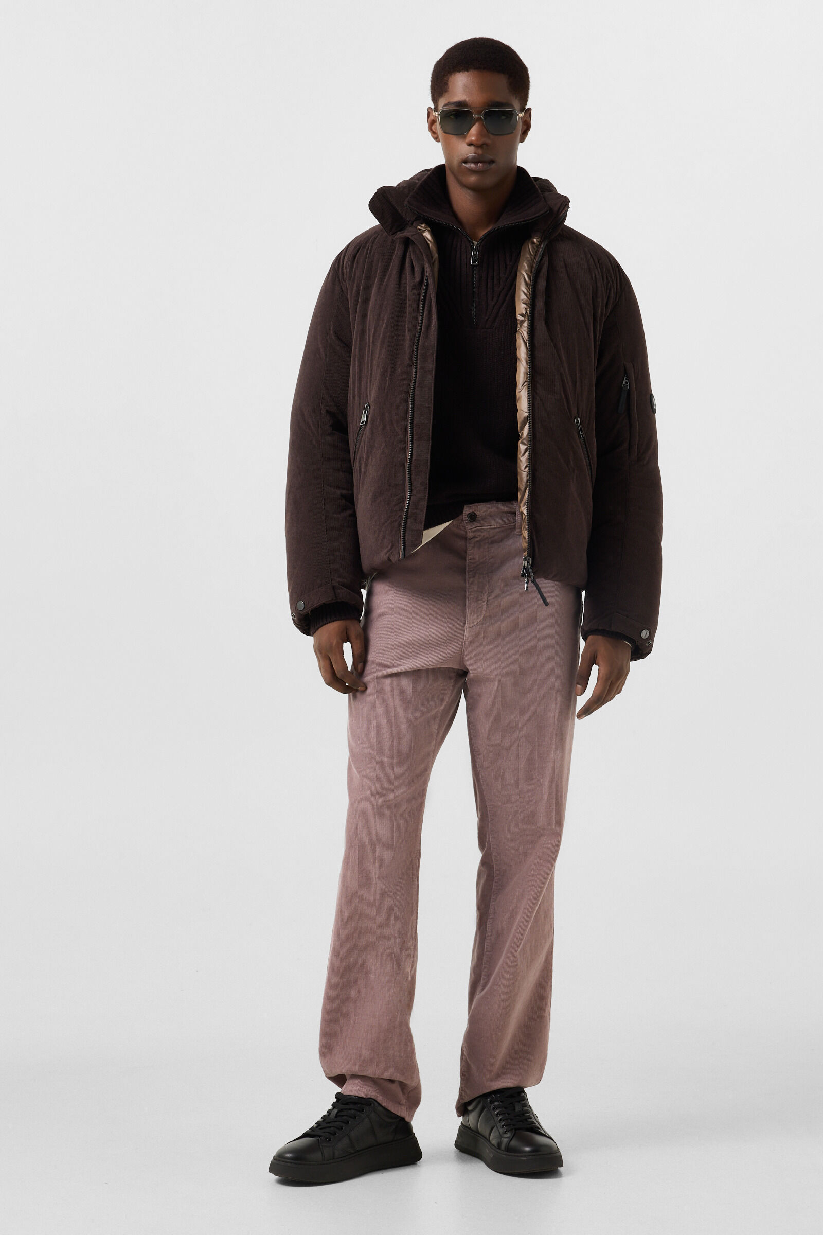 Travis corduroy trousers Mauve