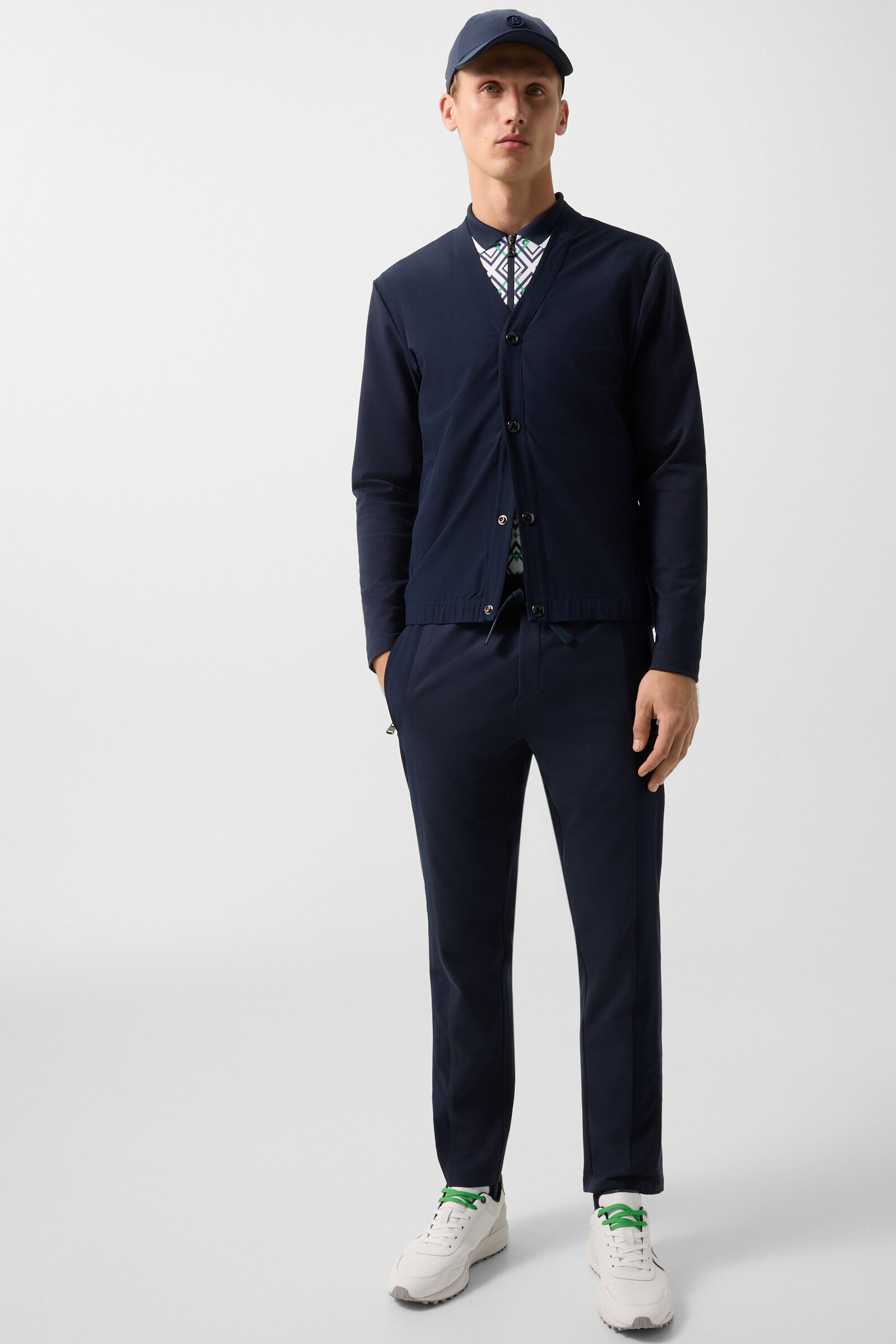 Dario sweat cardigan Navy blue