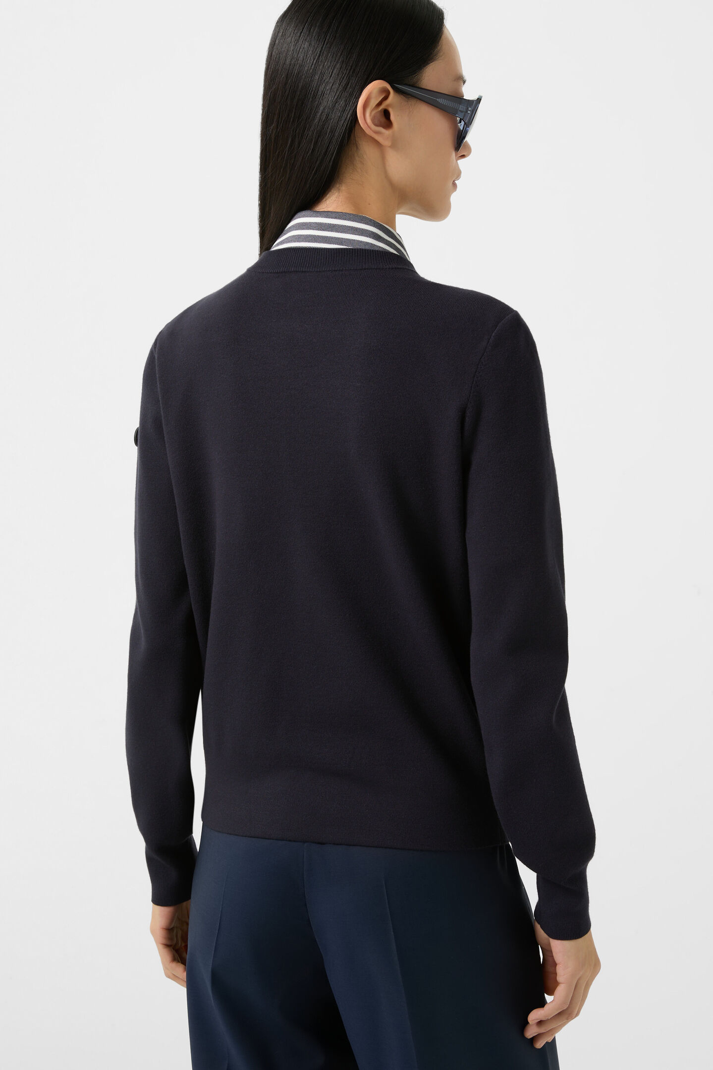 Hybrid knit jacket Zilly Navy blue