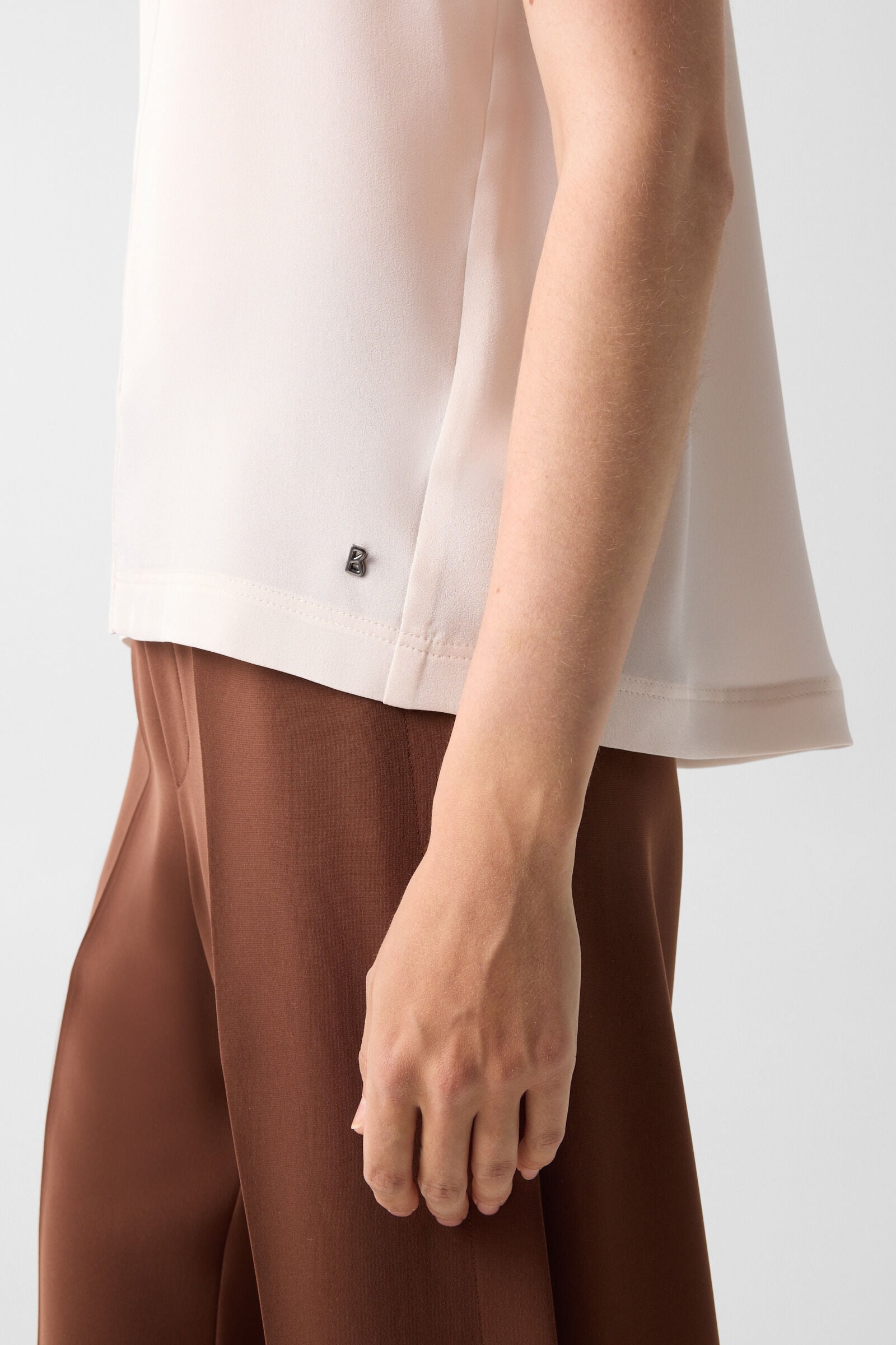 Dakota satin shirt Cream
