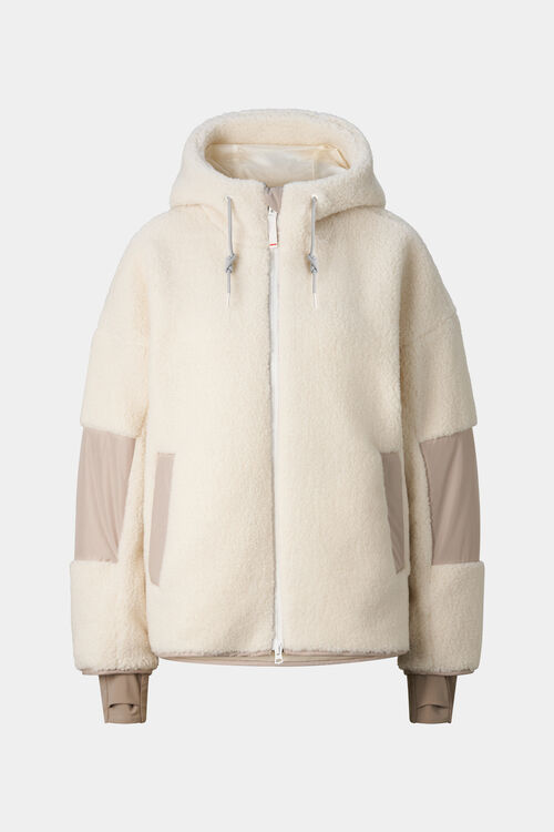 Midlayer-Teddy-Jacke Naera Off-White