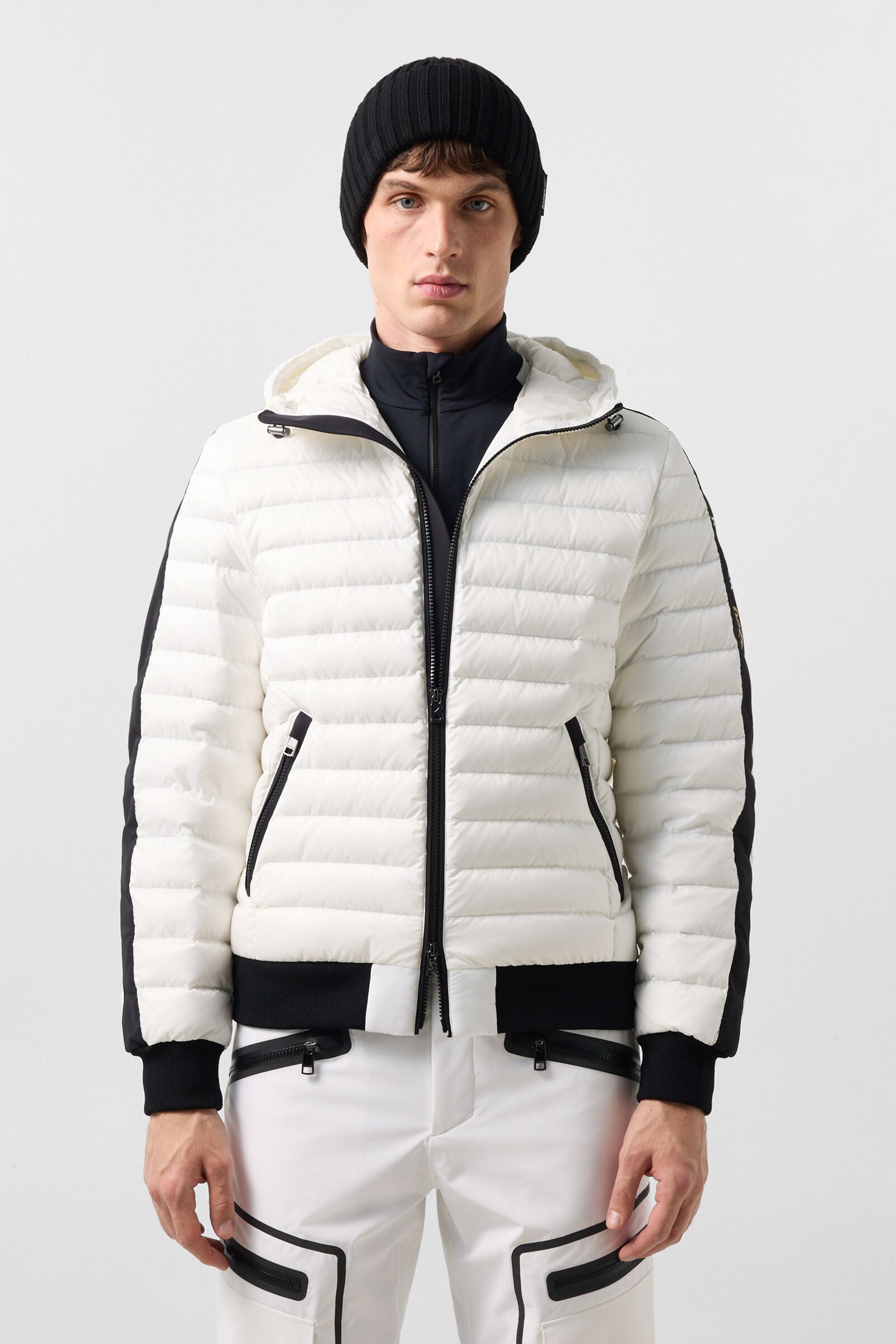Midlayer-Jacke Bond Wei&szlig;/Schwarz