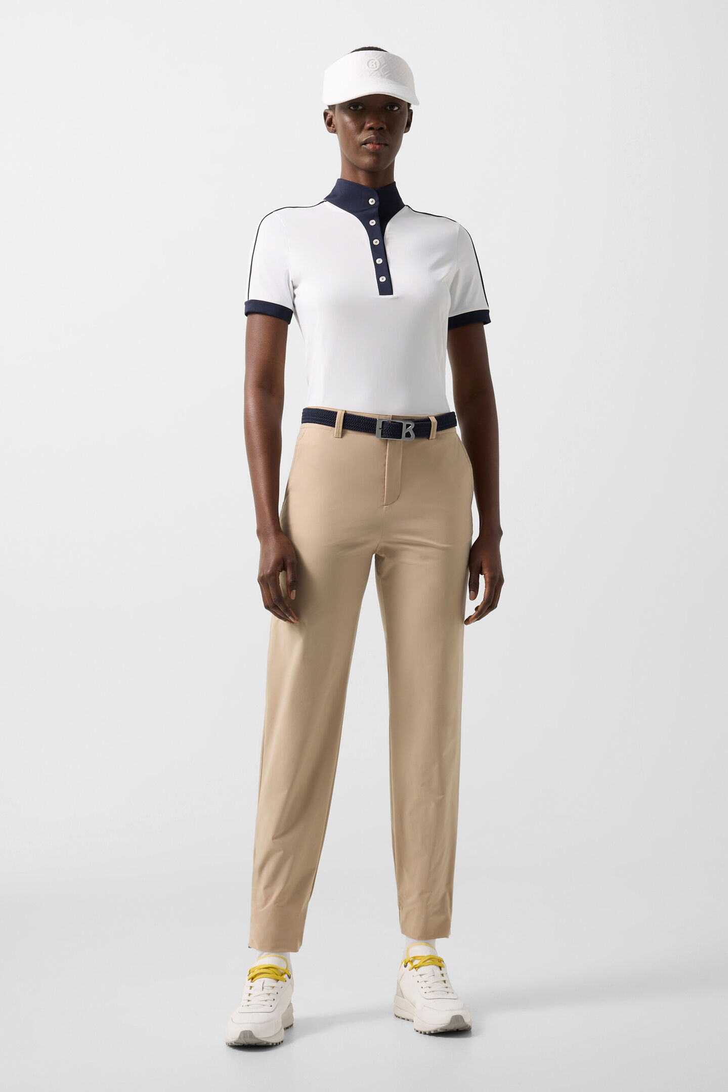 T-shirt fonctionnel Katrina Blanc/bleu marine