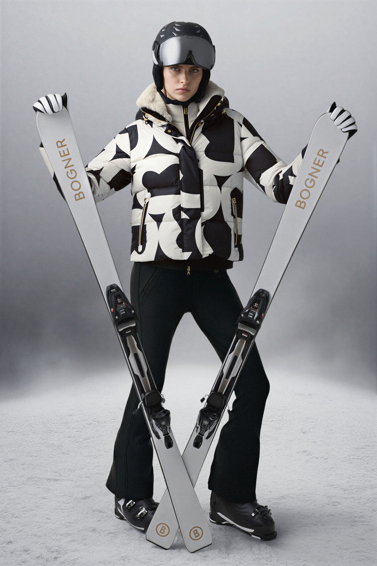 Ski Look Maja Black/white 