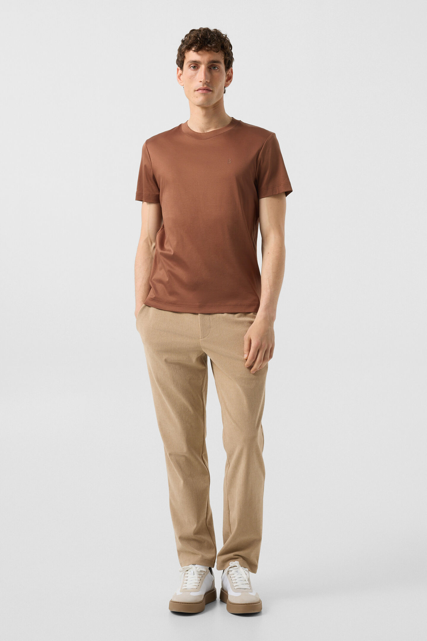 Ryan cotton T-shirt Brown