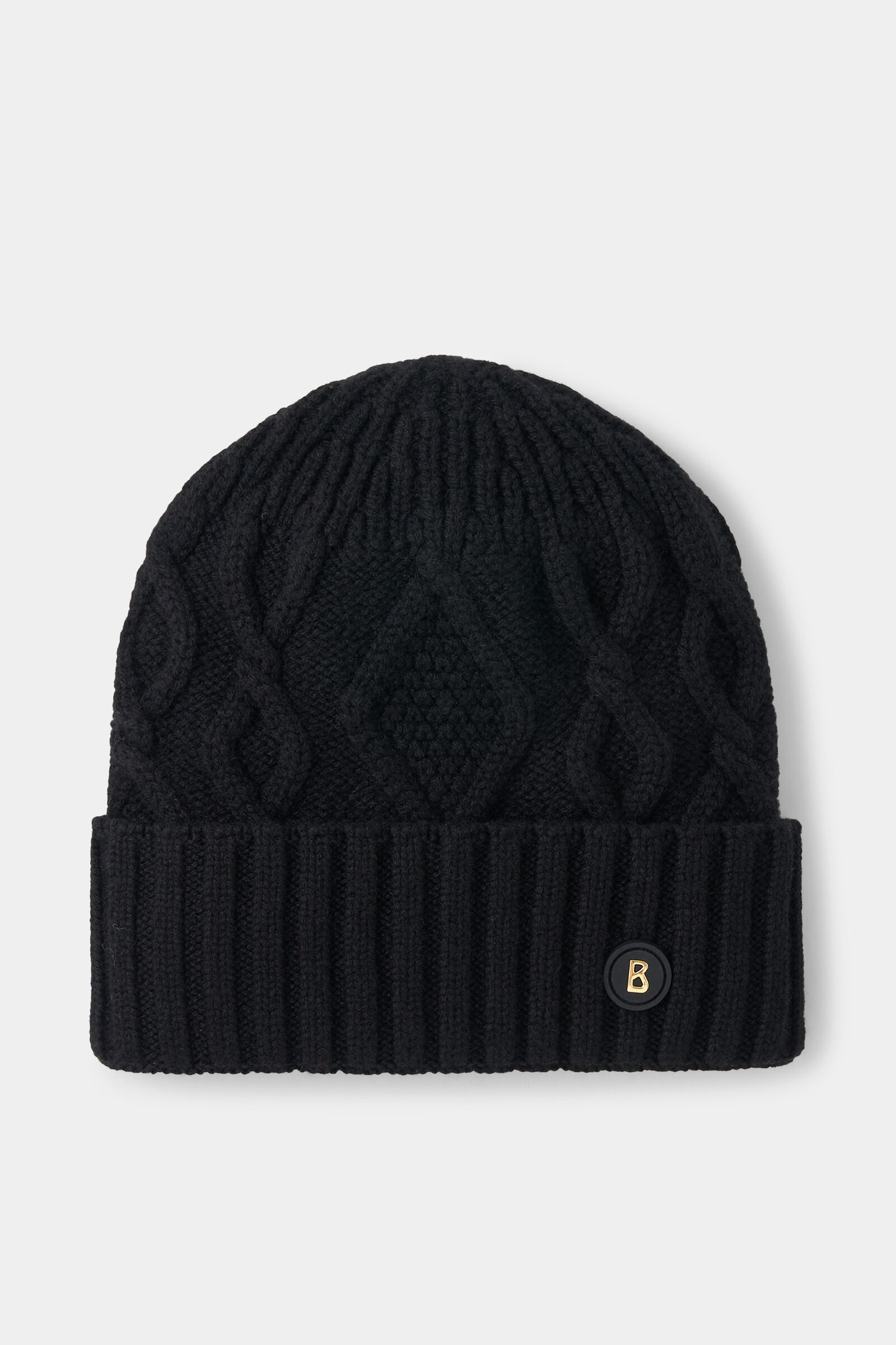 Jamila knitted cashmere hat Black