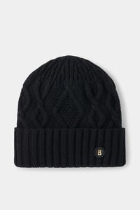 Jamila knitted cashmere hat Black Jamila knitted cashmere hat Black