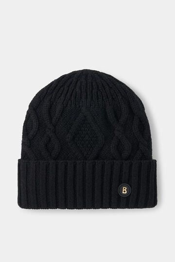 Jamila knitted cashmere hat Black Jamila knitted cashmere hat Black