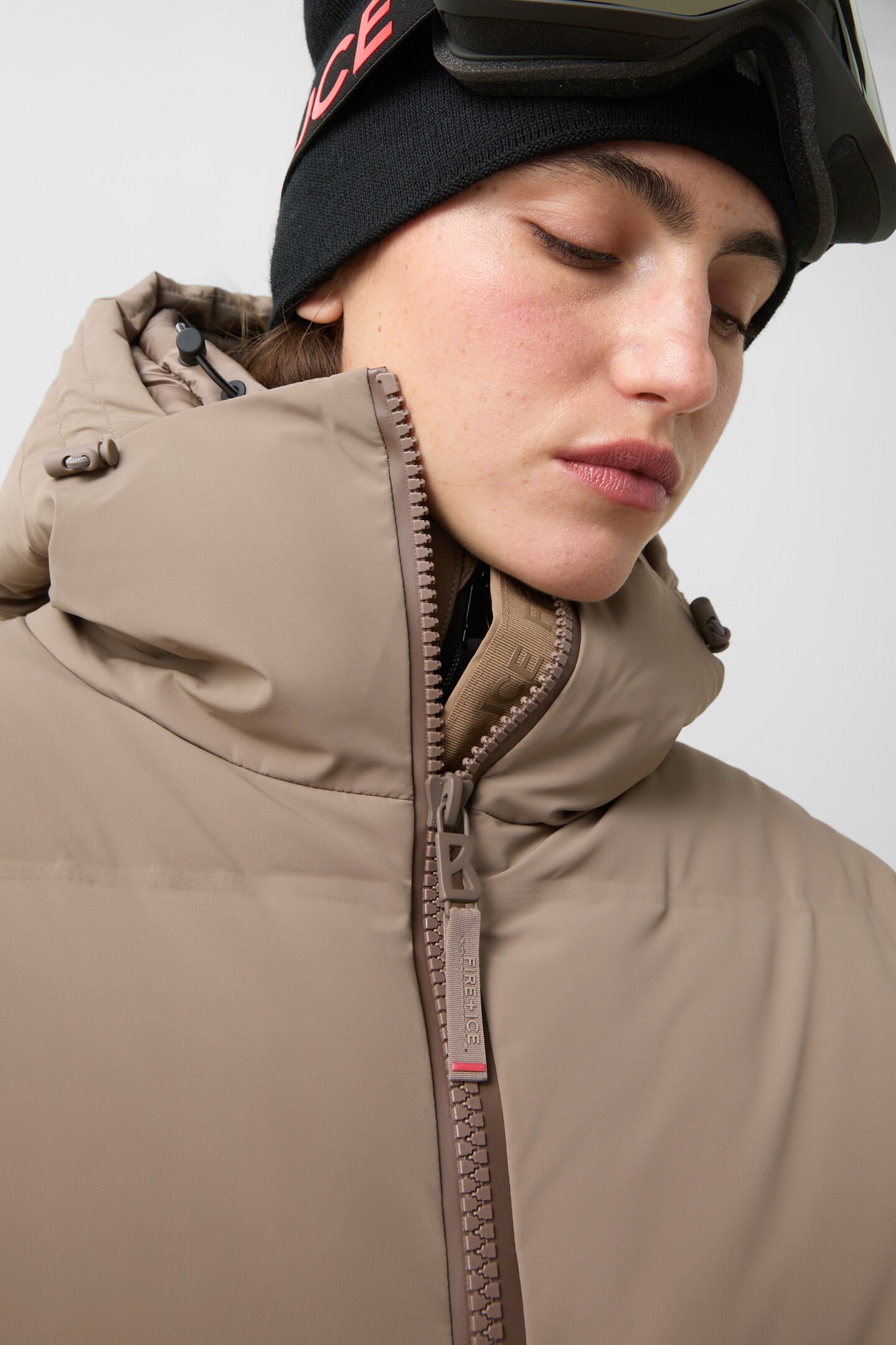 Neila down ski jacket Caramel