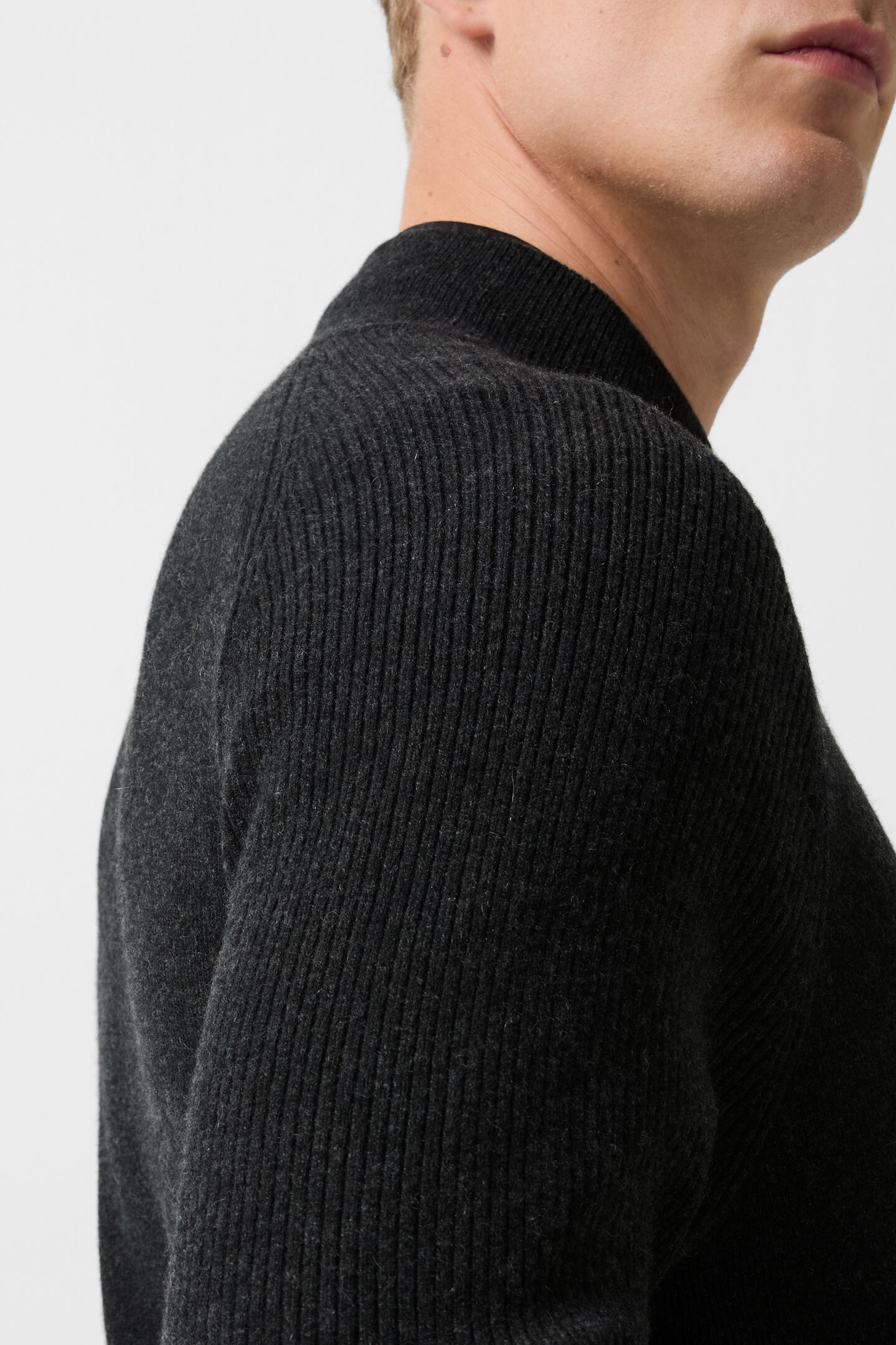 Dexter knit jacket Anthracite