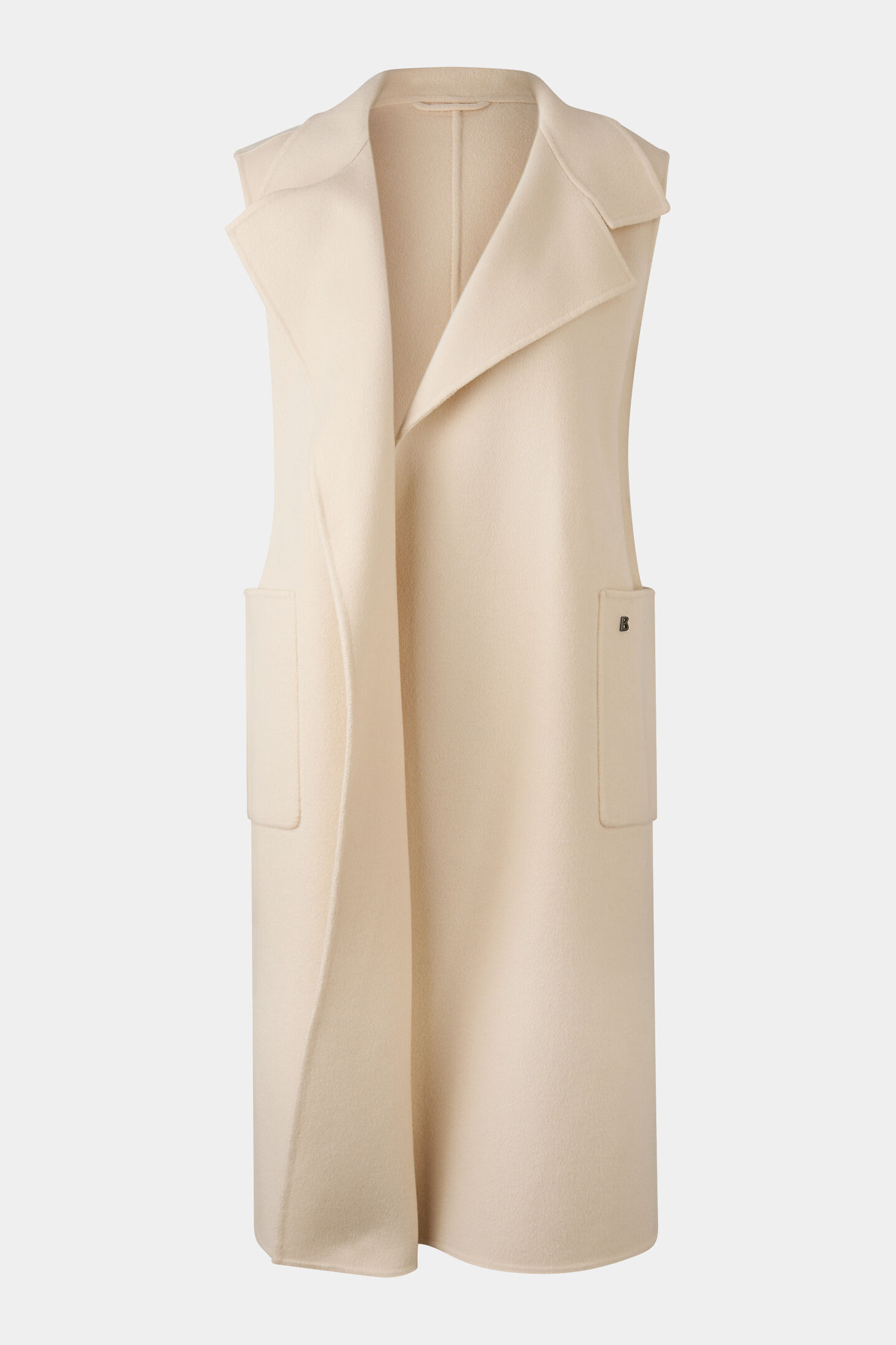 Double-face wool waistcoat Megan Cream