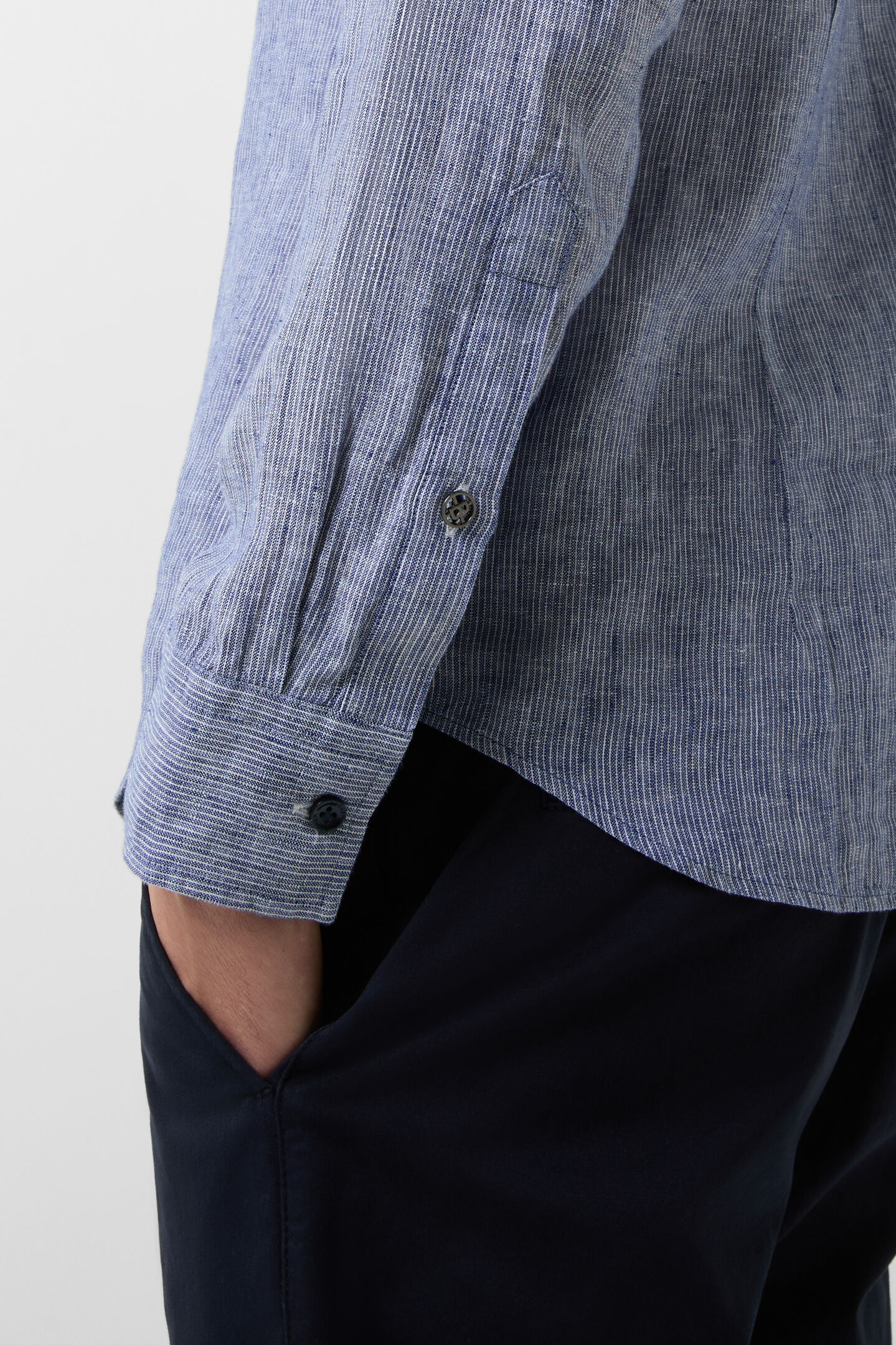Timi linen shirt Navy blue