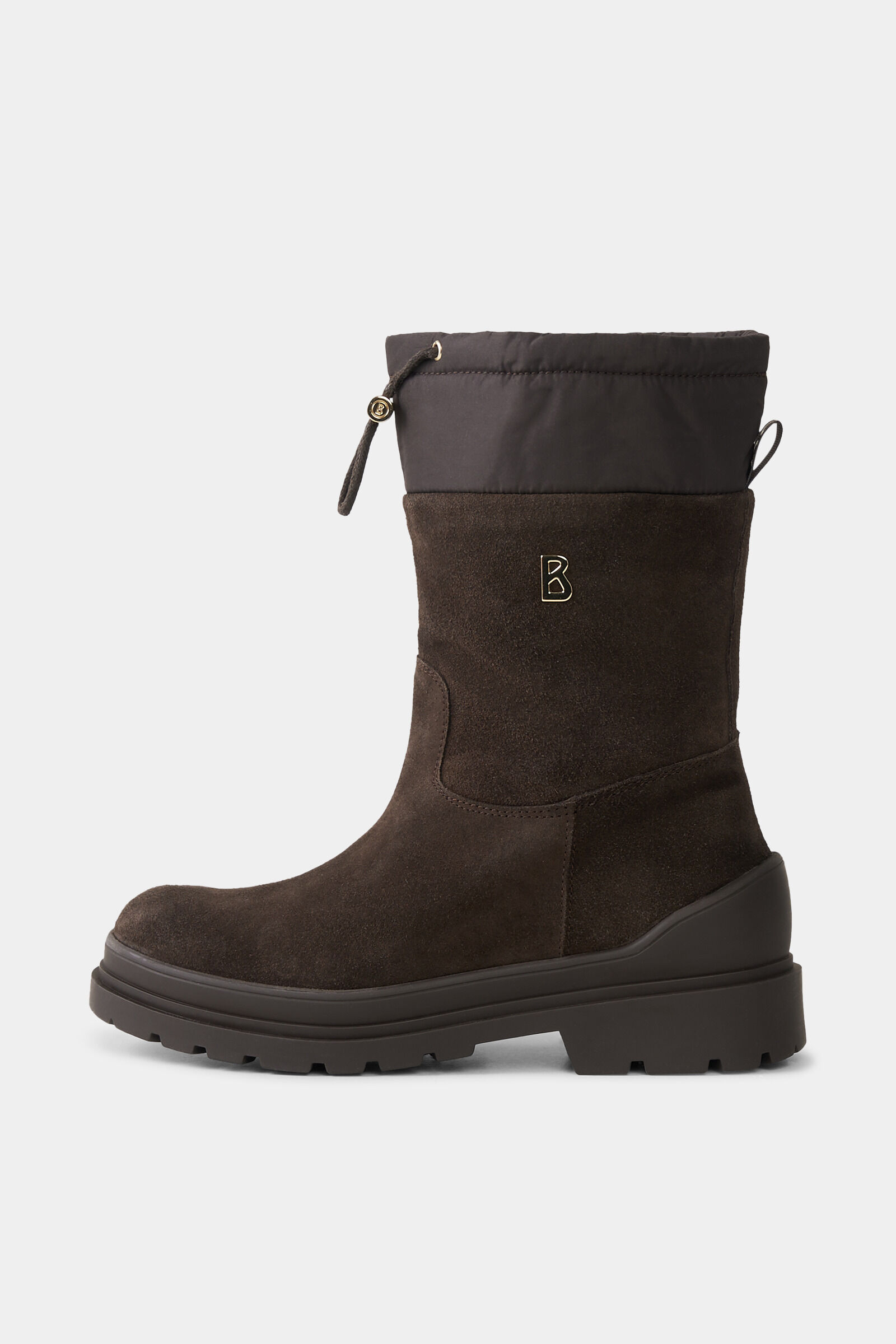 Slip-on laarzen St.Moritz met spikes Chocolade