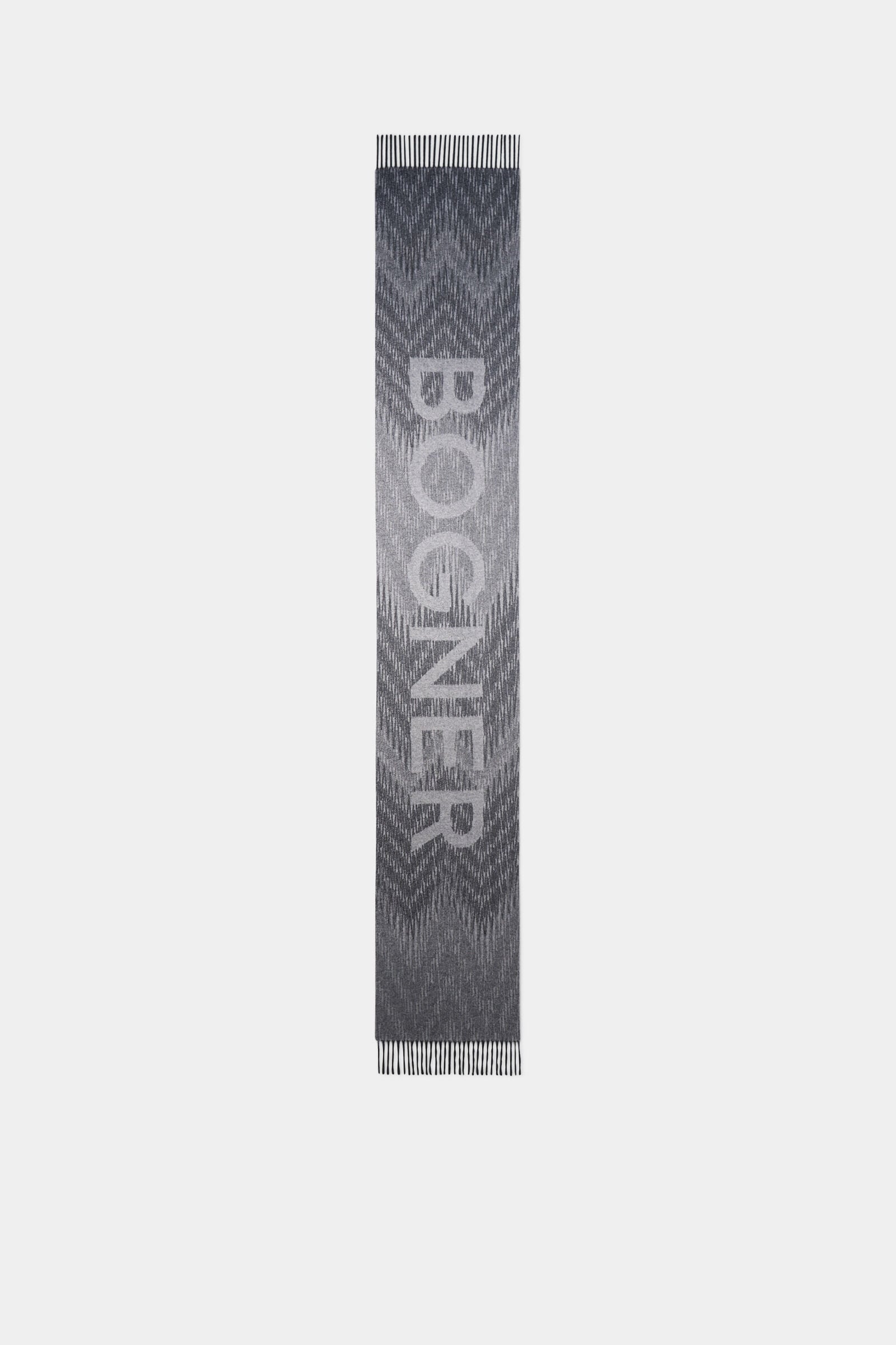Wool scarf Anthracite/Light grey