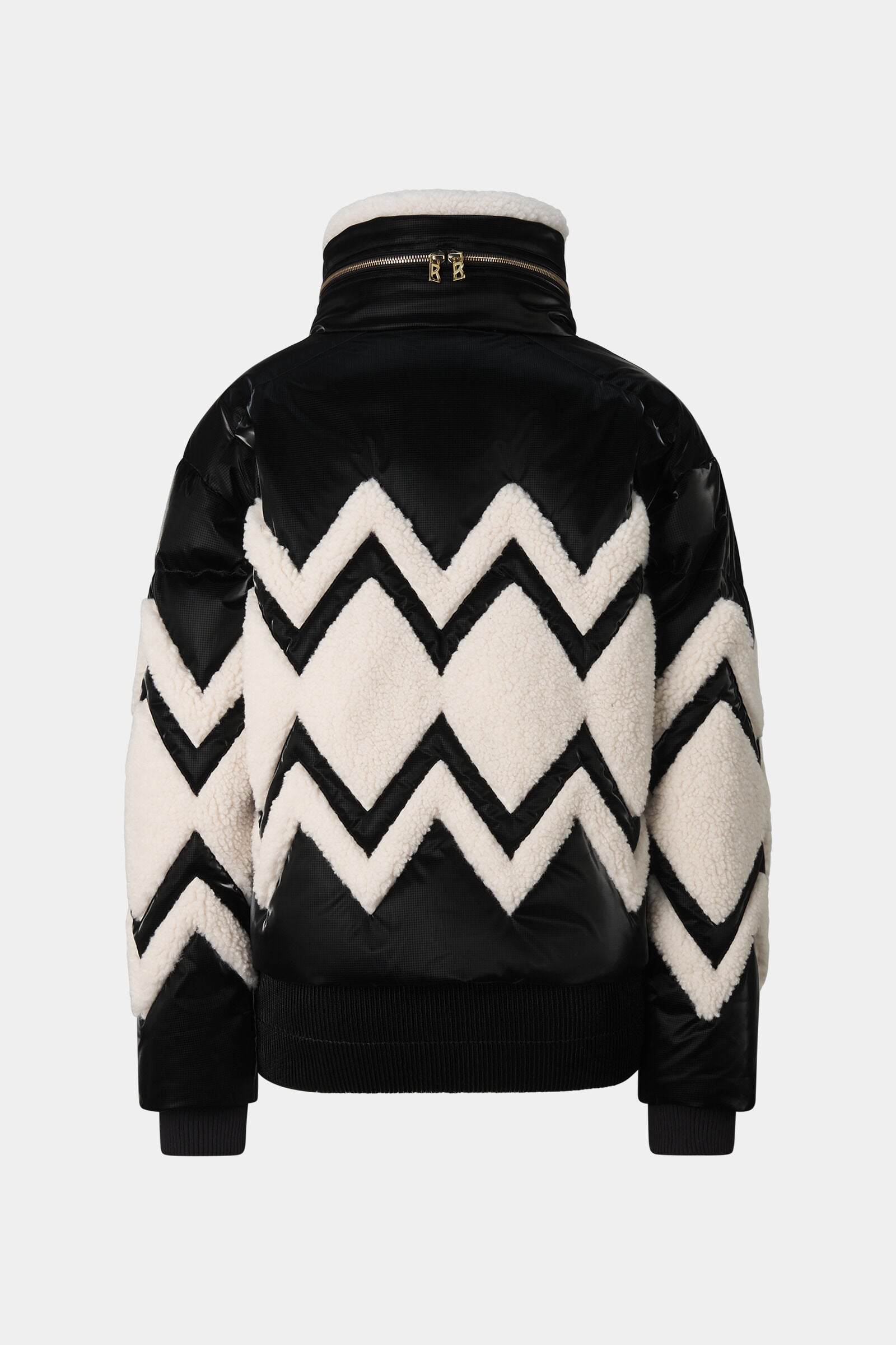 Vaia Down Ski Jacket Black/Off-White