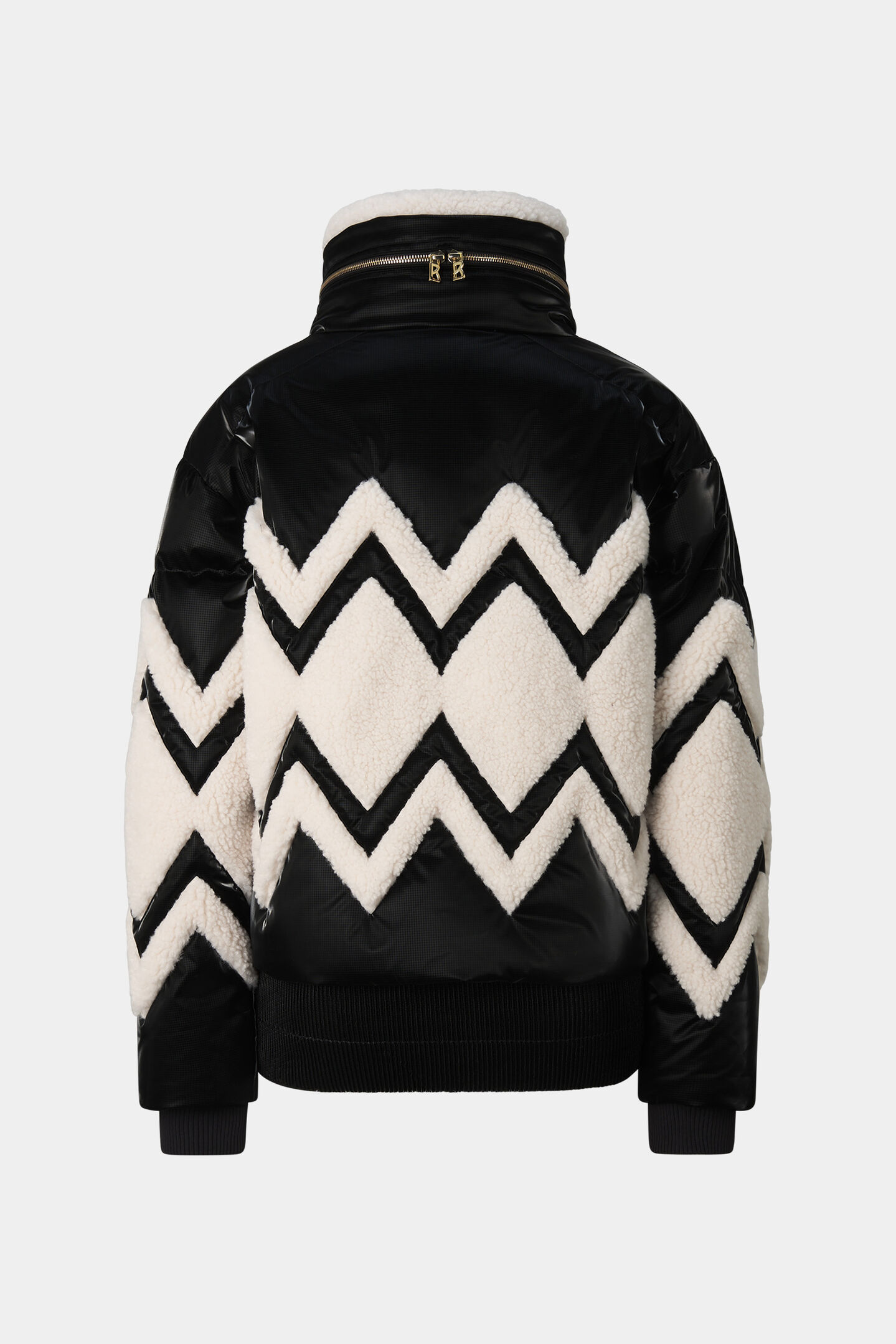 Vaia Down Ski Jacket Black/Off-White