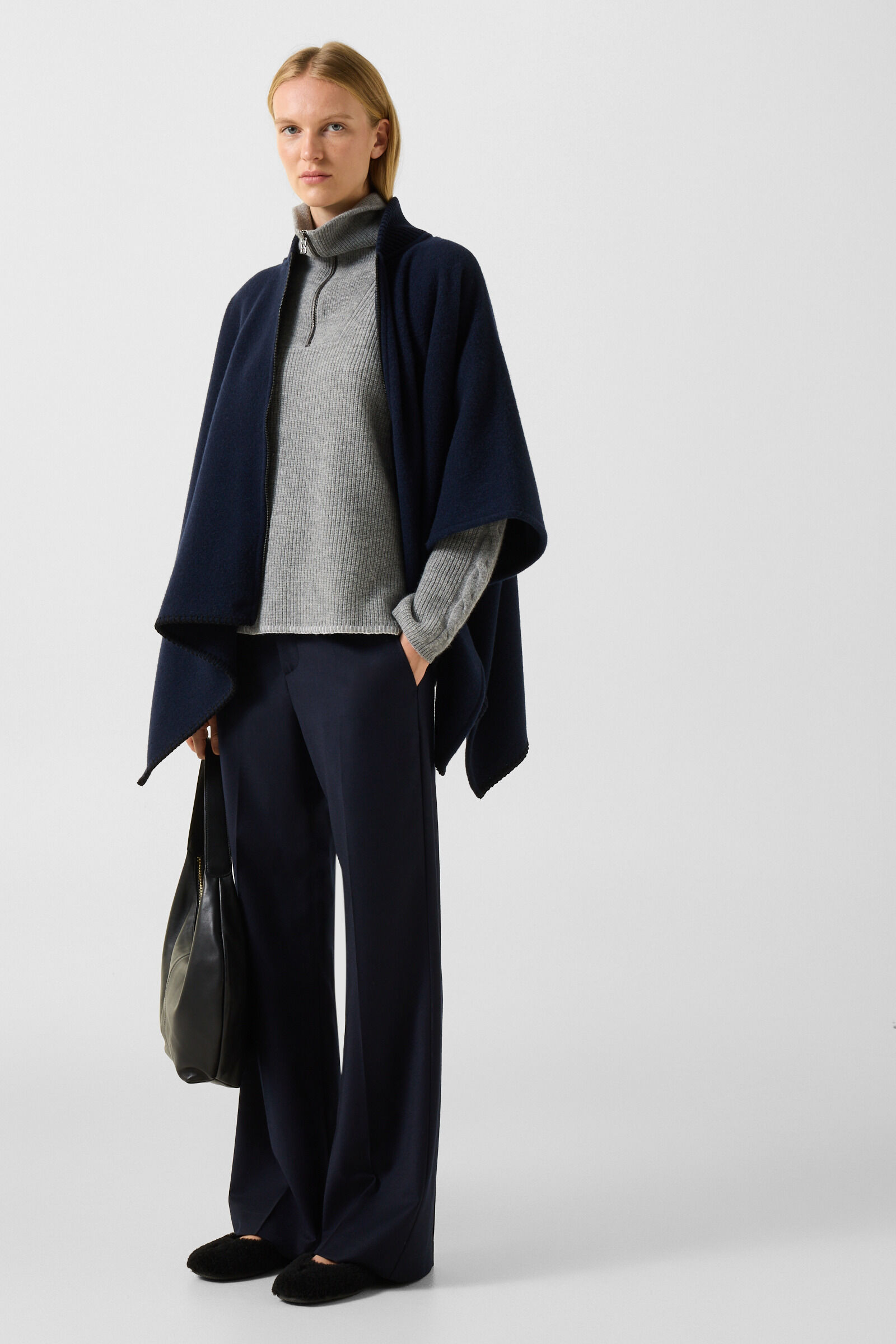 Larissa Virgin Wool Sweater Gray