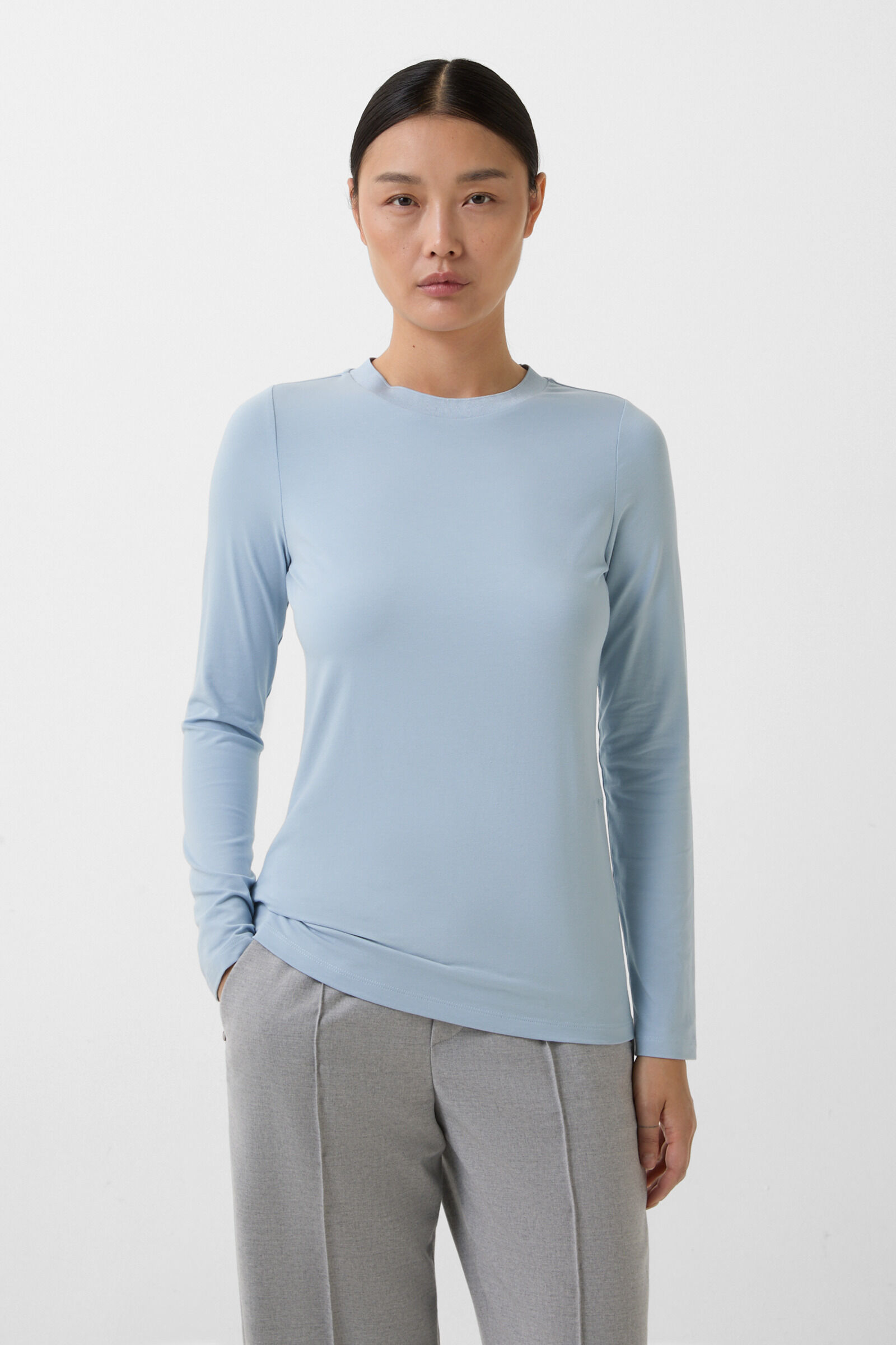 Longsleeve Alexi Hellblau