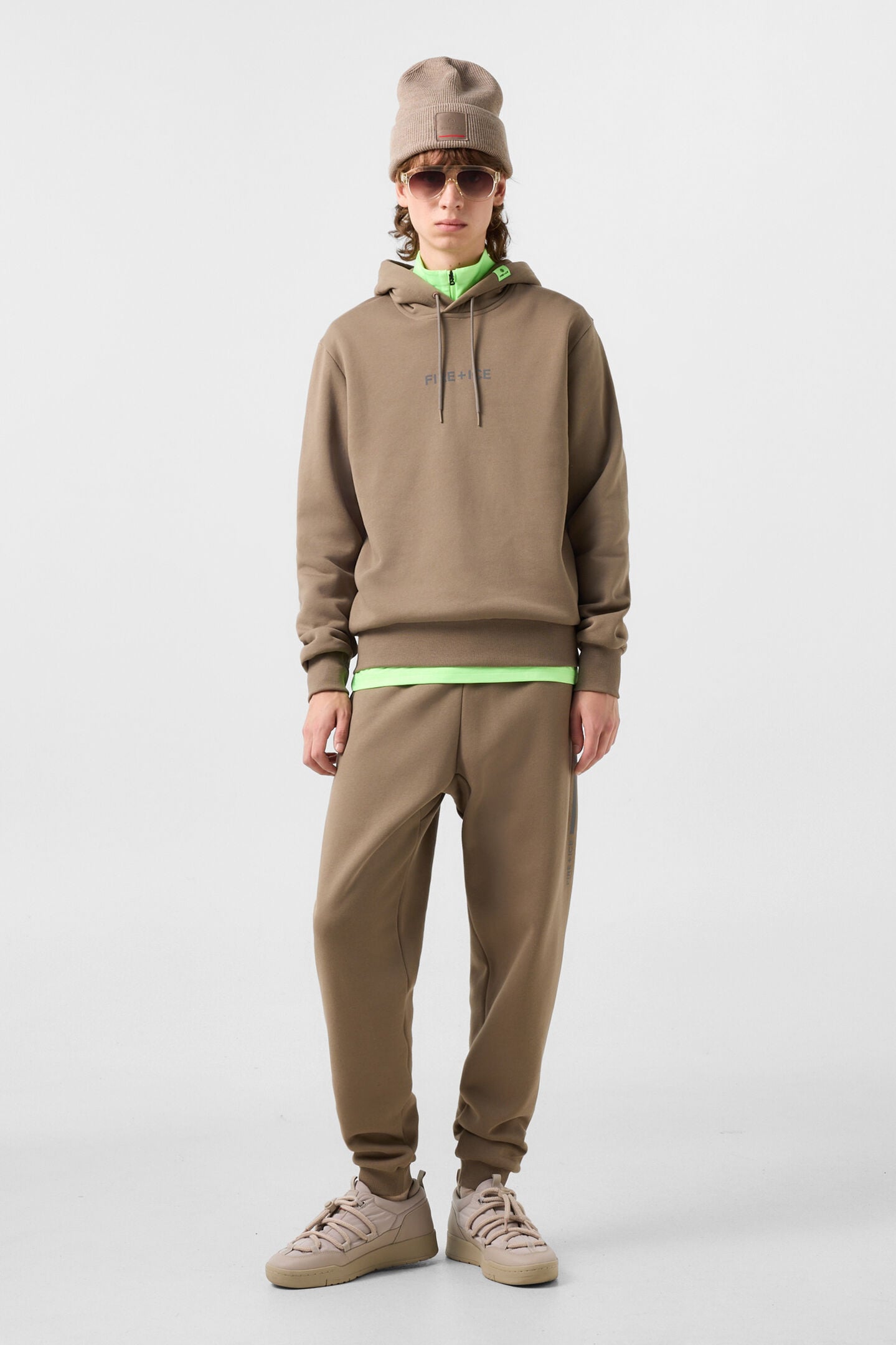 Covell Cotton Hoodie Taupe